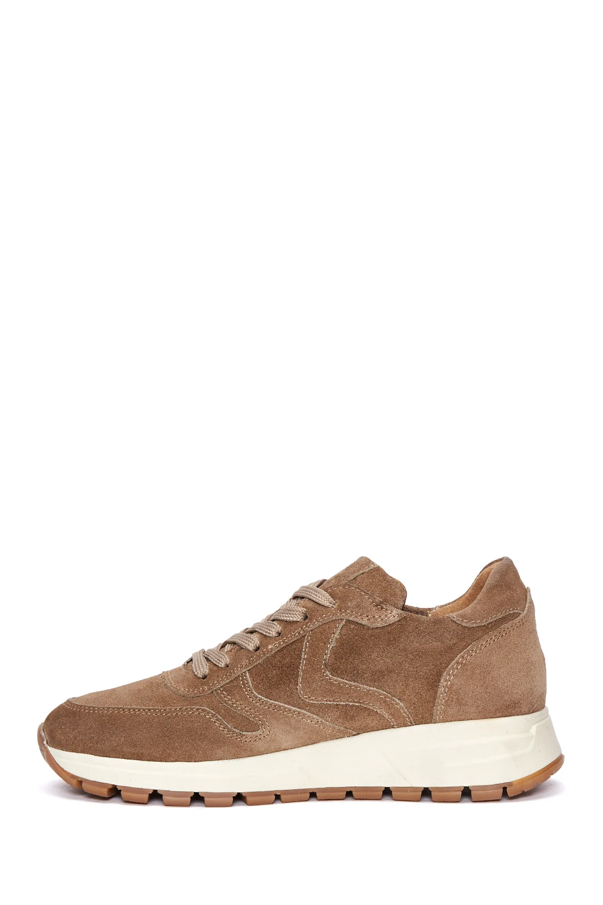 Kadın Vizon Süet Deri Sneaker - Image 2
