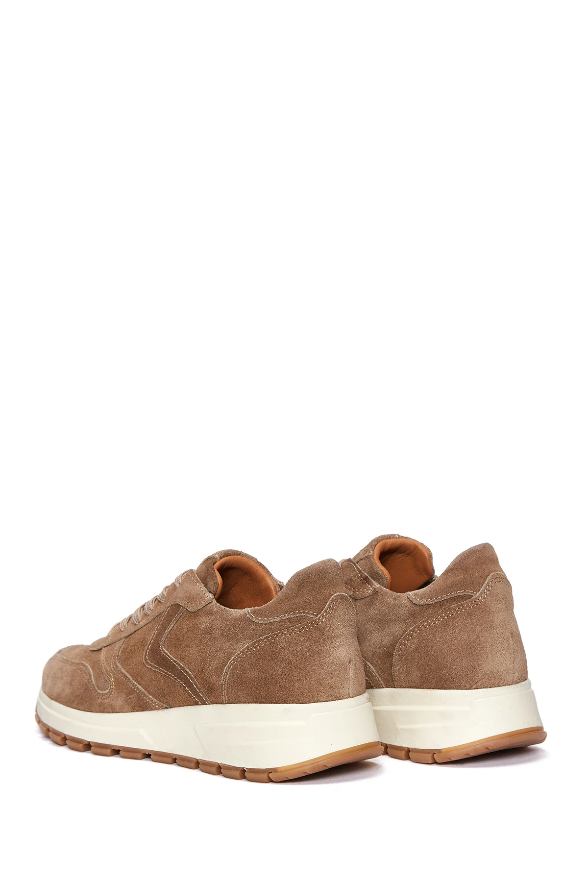 Kadın Vizon Süet Deri Sneaker - Image 5