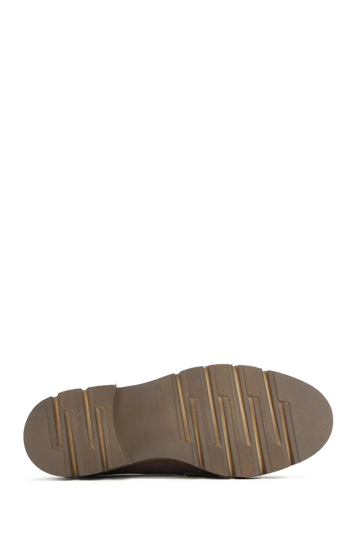 Kadın Vizon Tokalı Süet Maskülen Loafer - Image 4
