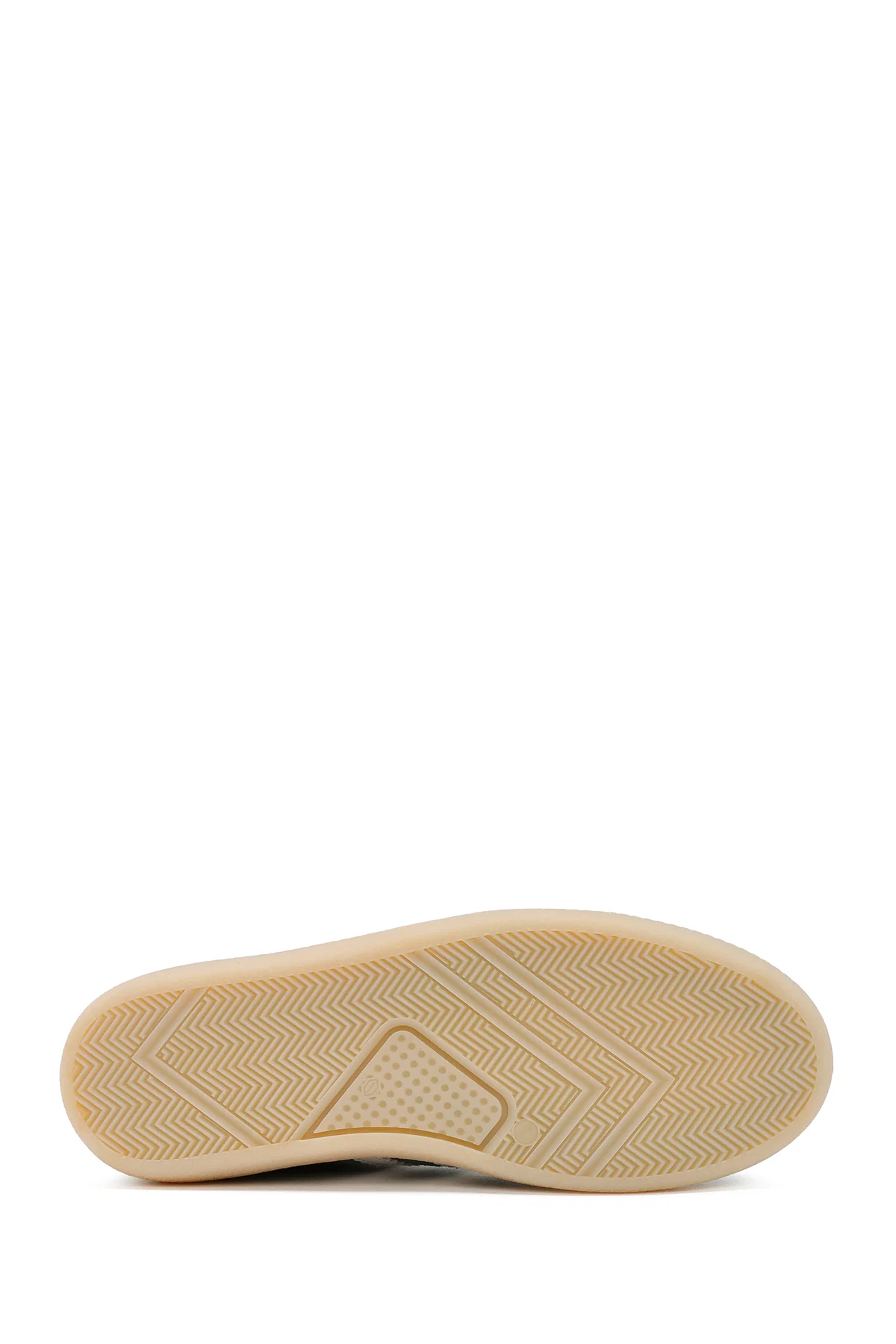 Kadın Yeşil Bağcıklı Süet Deri Sneaker - Image 4