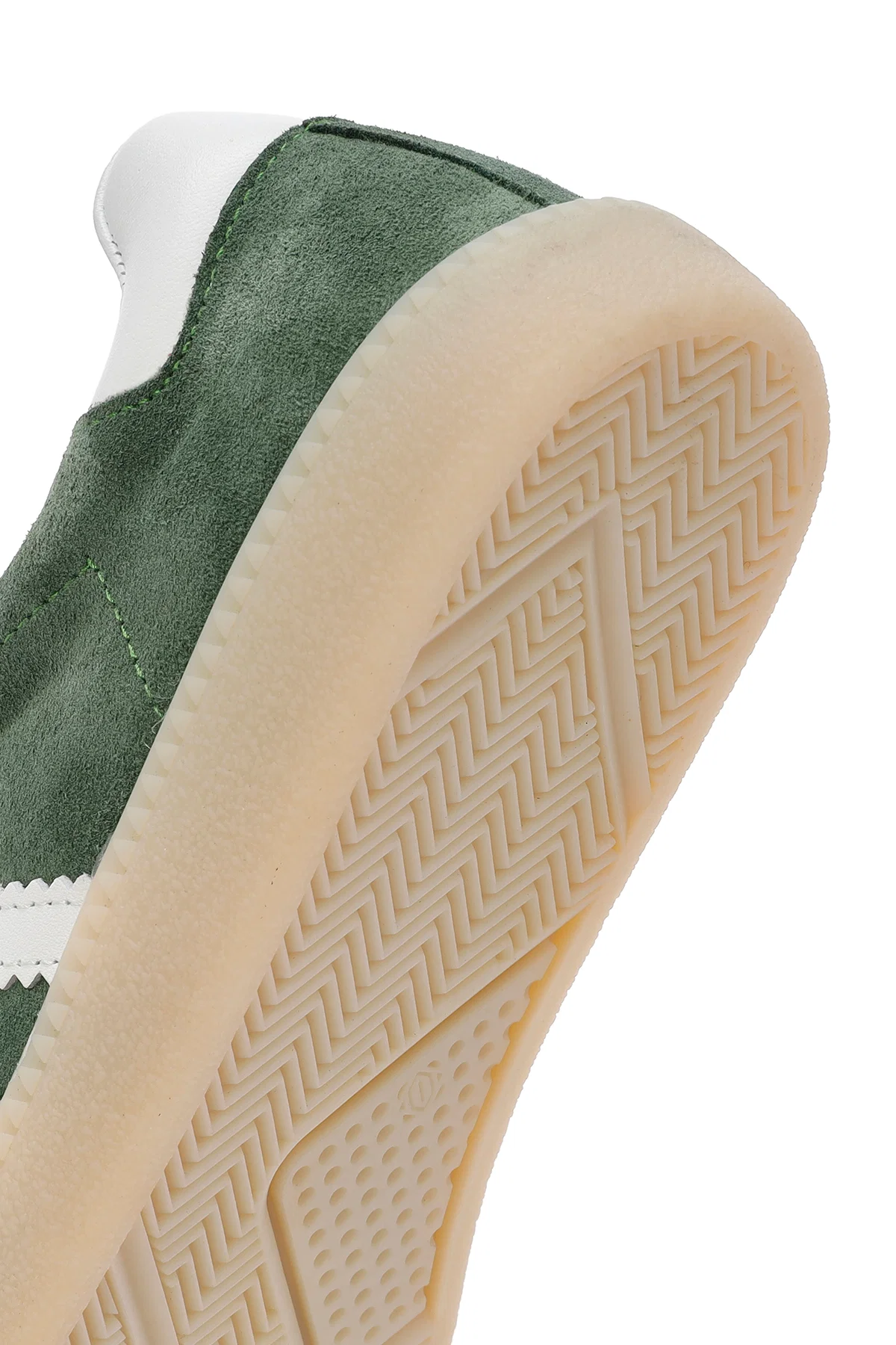 Kadın Yeşil Bağcıklı Süet Deri Sneaker - Image 8