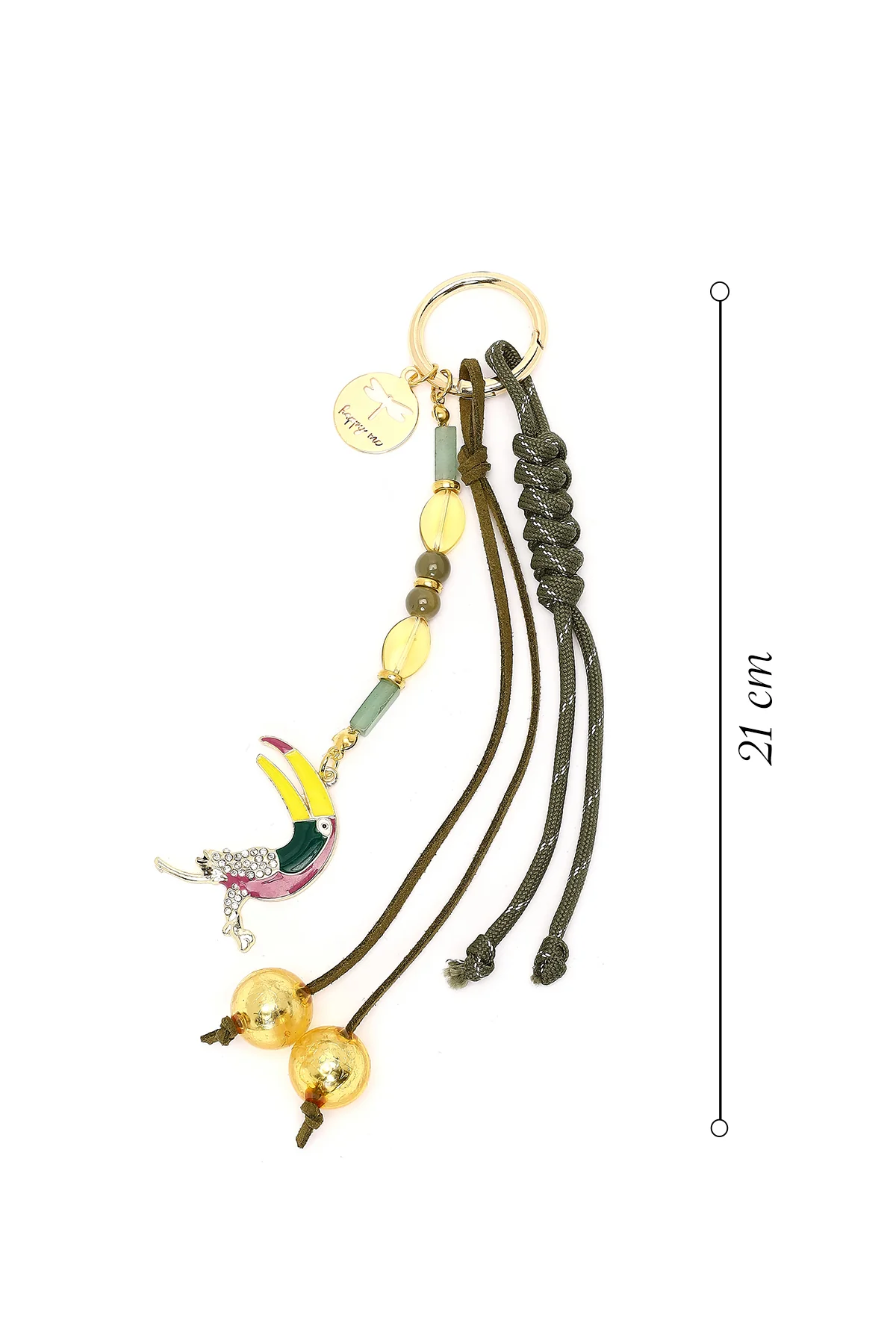 Kadın Yeşil Boncuklu Metal Charm - Image 2