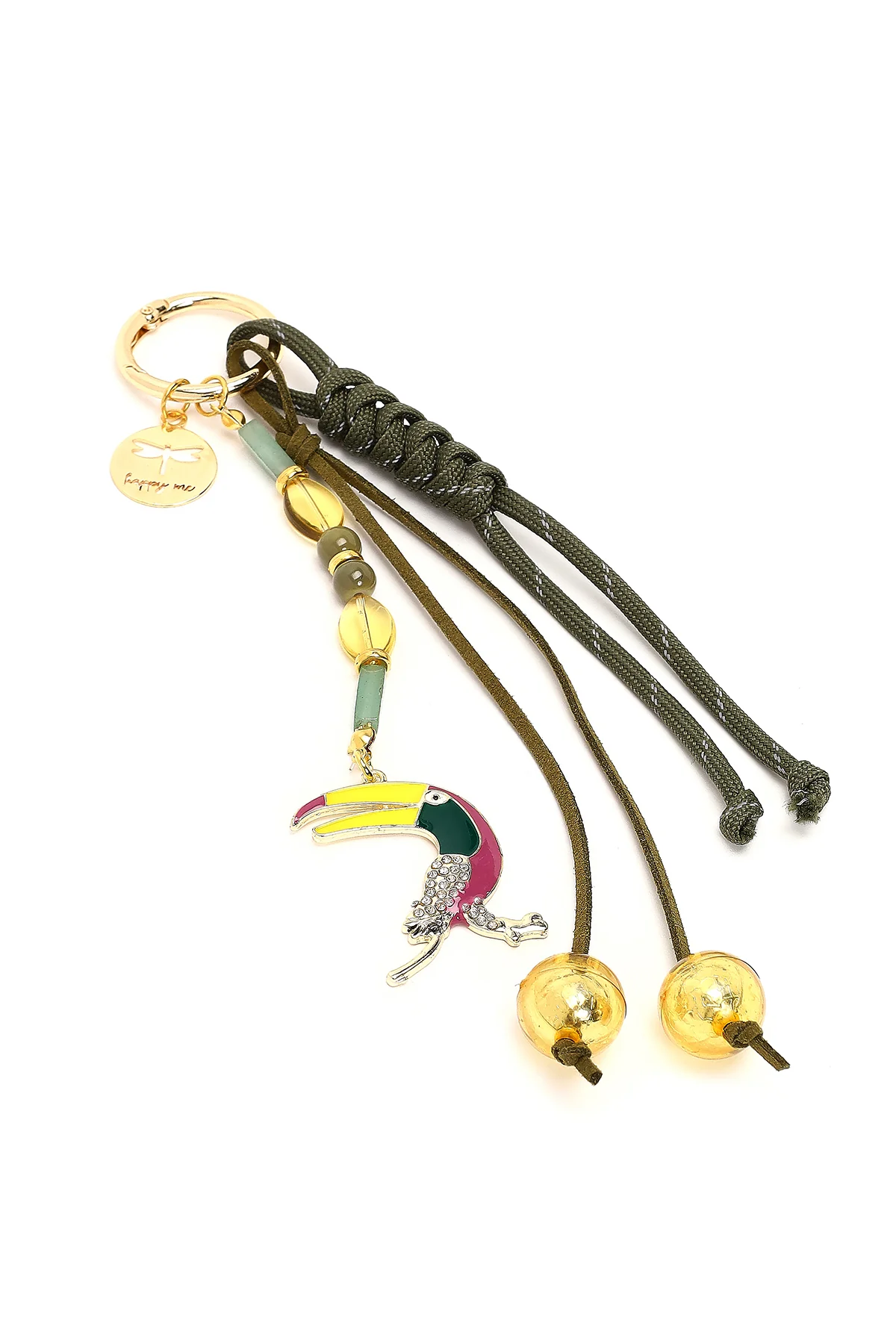 Kadın Yeşil Boncuklu Metal Charm - Image 3