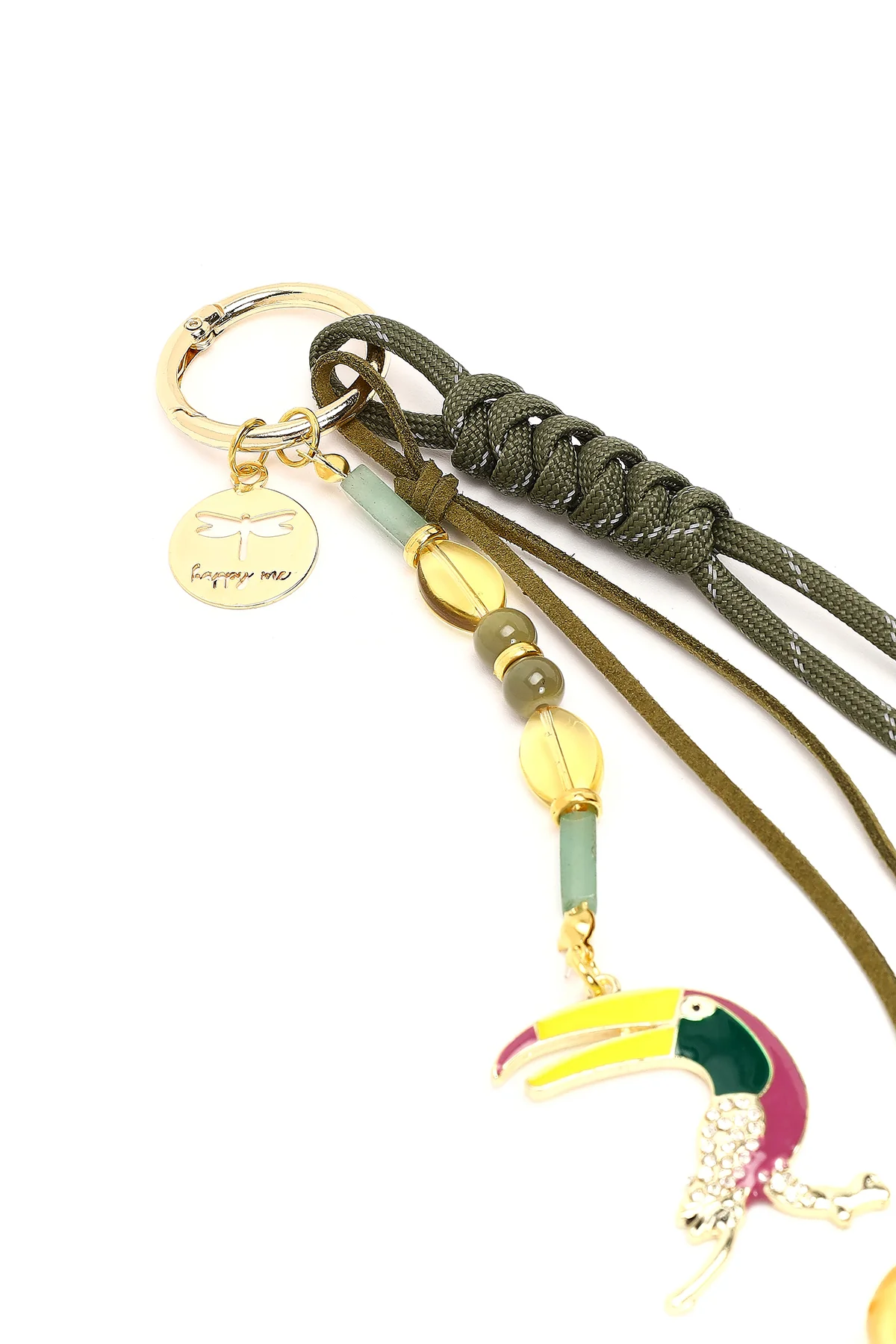 Kadın Yeşil Boncuklu Metal Charm - Image 4