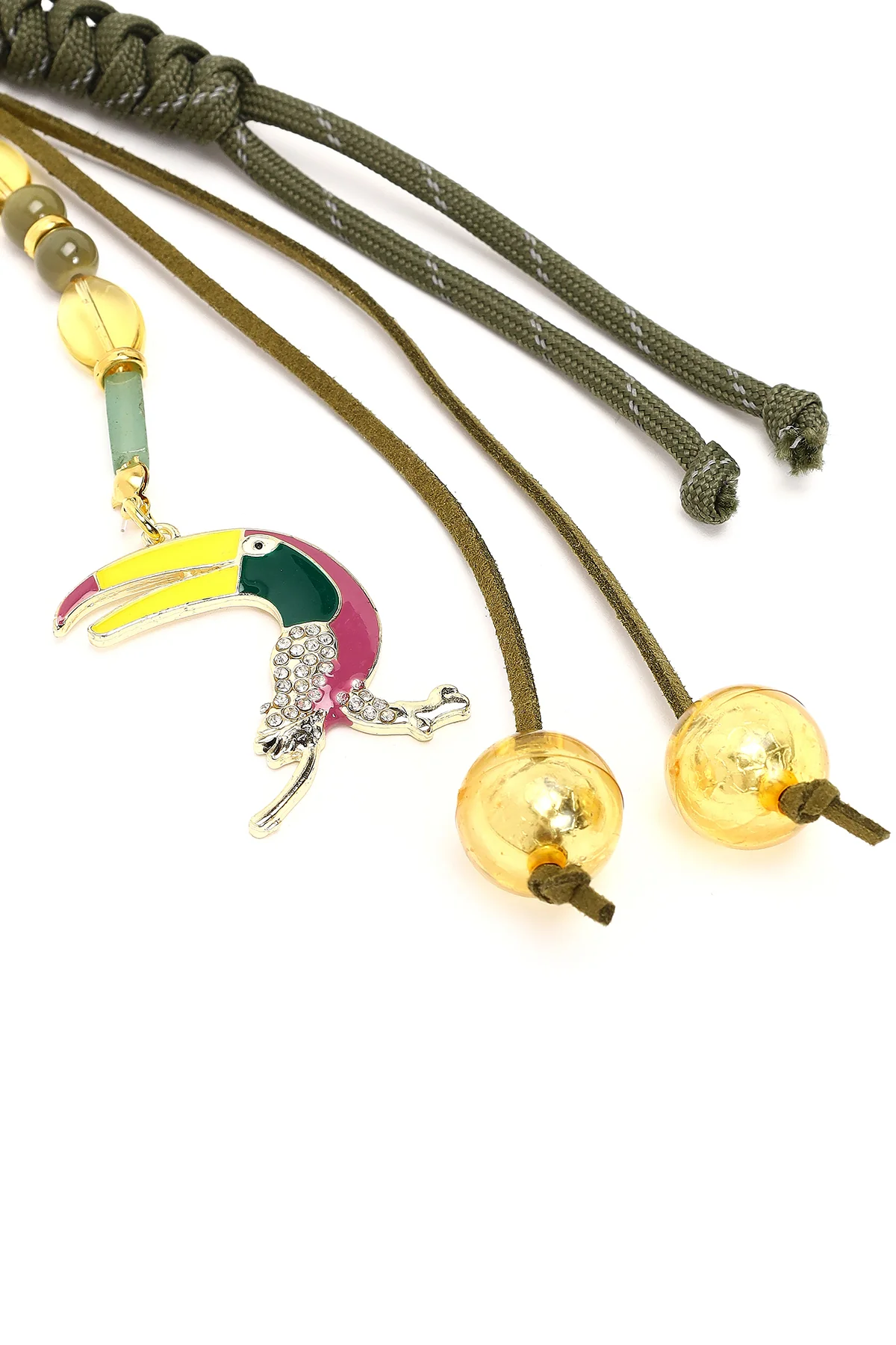Kadın Yeşil Boncuklu Metal Charm - Image 5
