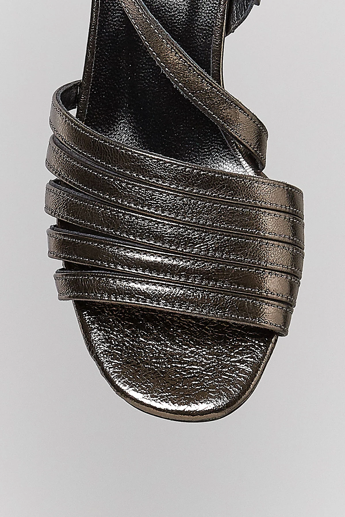 Kadın Yeşil Deri Sandalet - Image 12