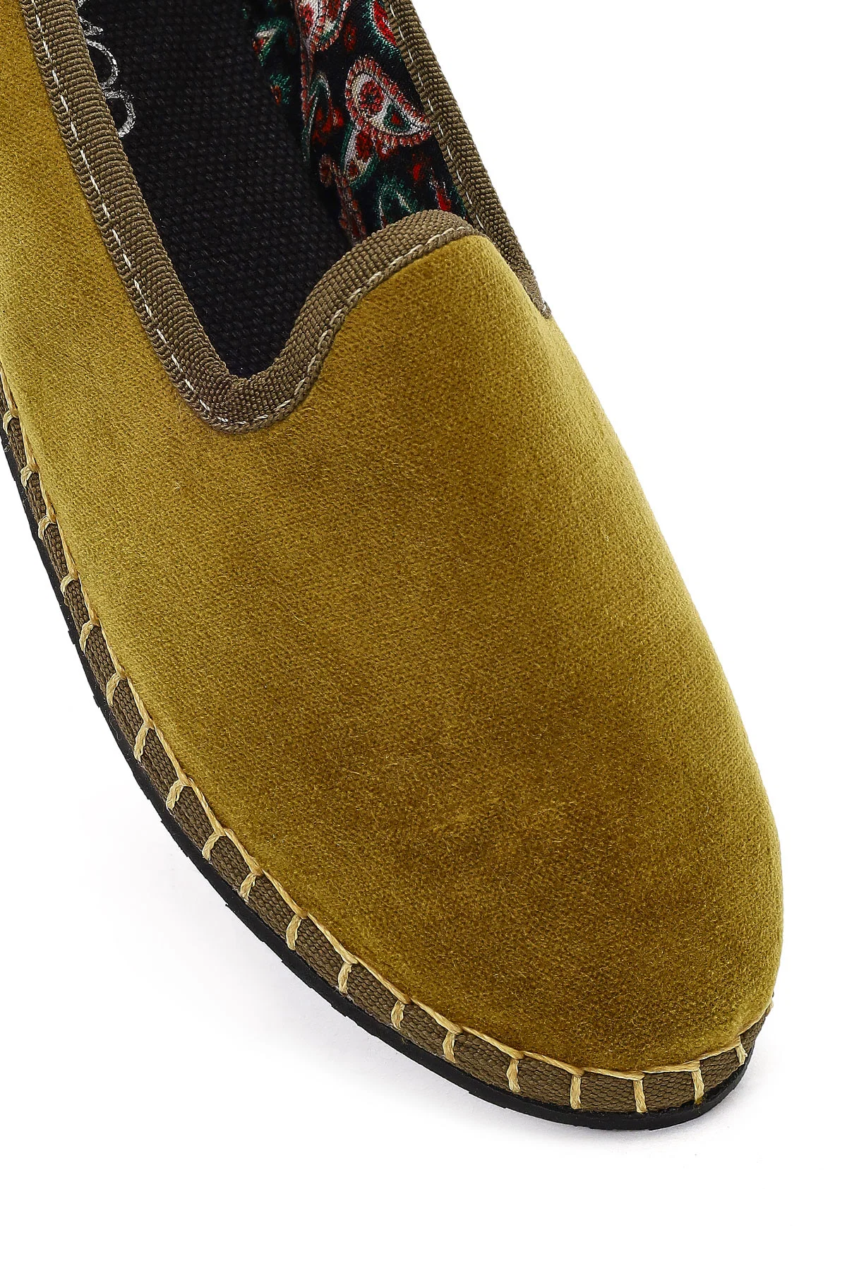 Kadın Yeşil Kumaş Loafer - Image 11