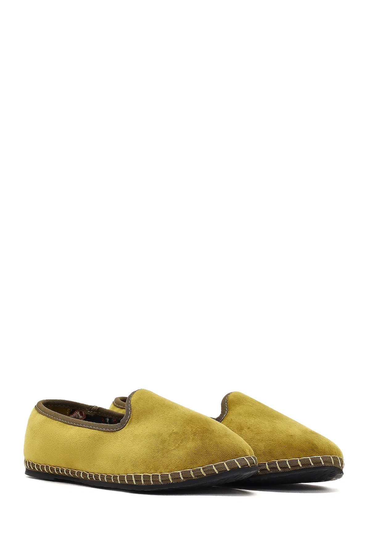 Kadın Yeşil Kumaş Loafer - Image 3