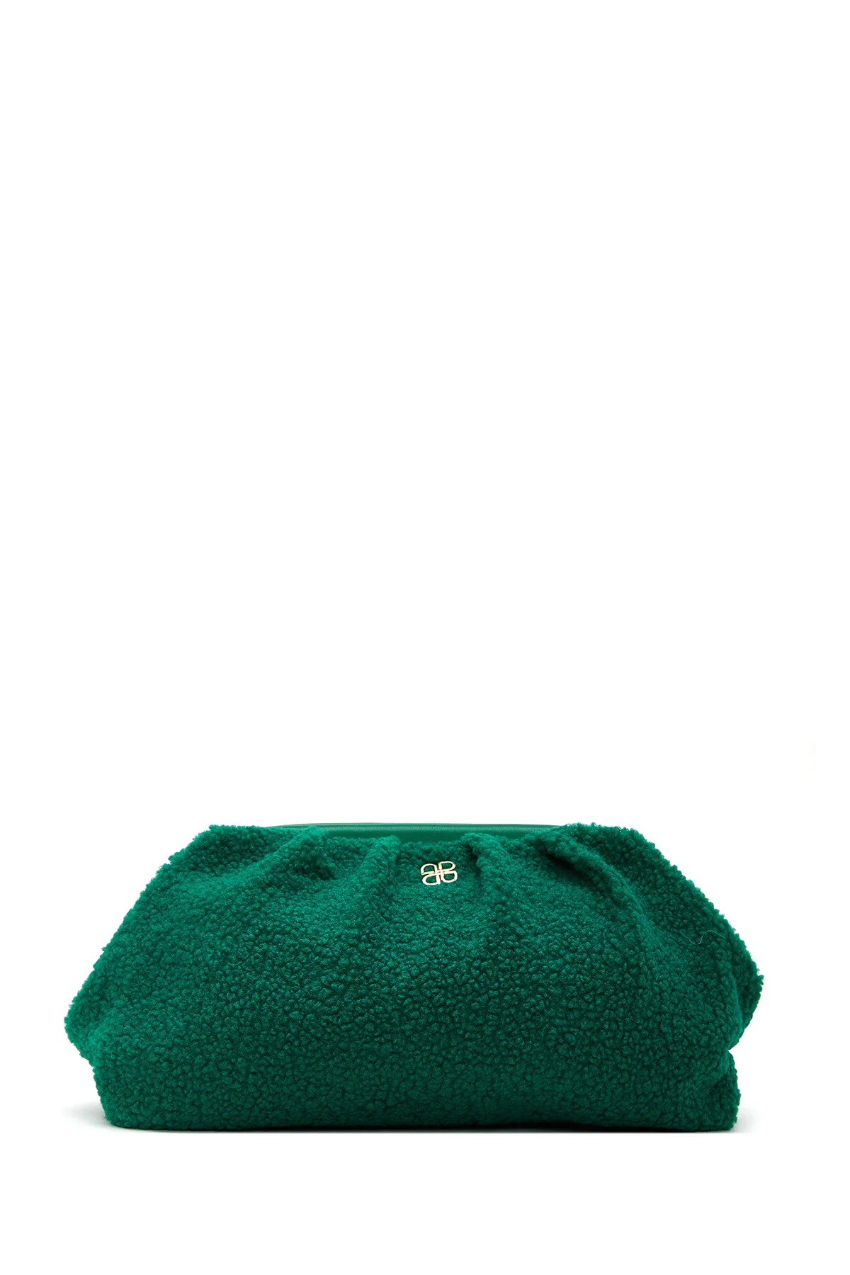 Kadın Yeşil Peluş Çapraz Çanta - Image 3