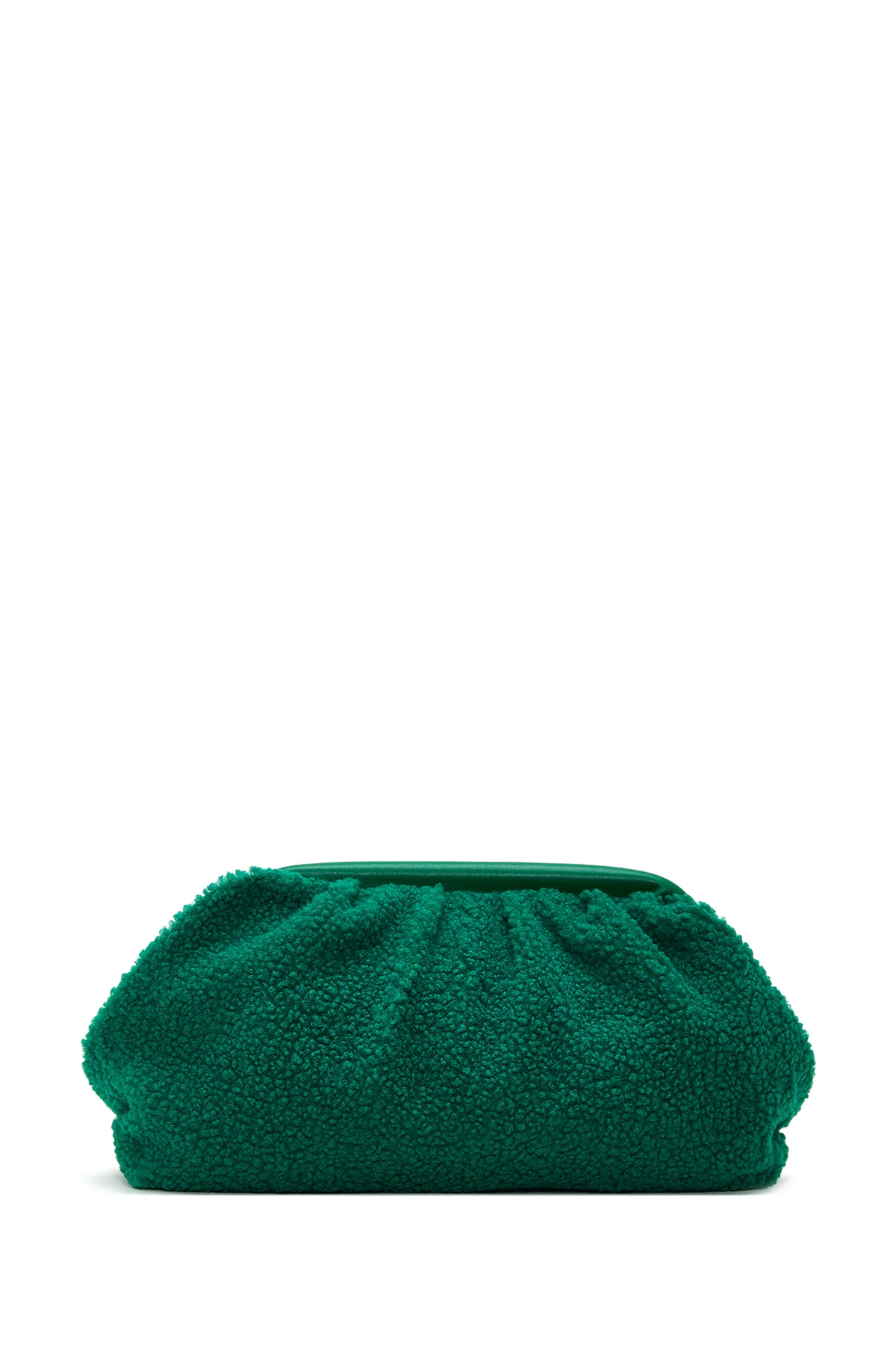 Kadın Yeşil Peluş Çapraz Çanta - Image 4