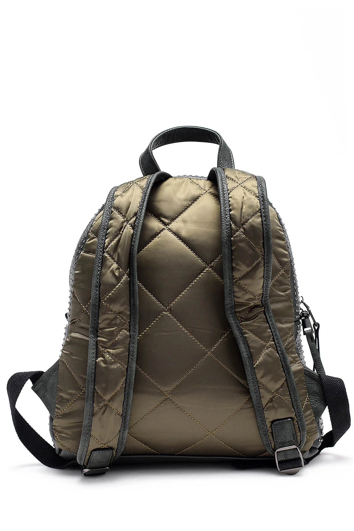 Kadın Yeşil Suni Deri Sırt Çantası - Image 4