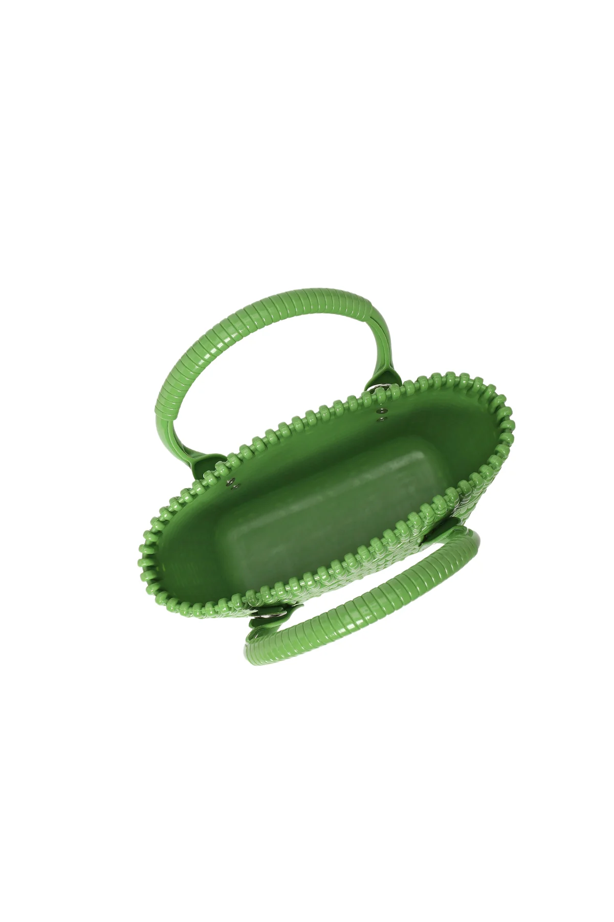 Kadın Yeşil Uzun Askılı Mini Jelly Kol Çantası - Image 4