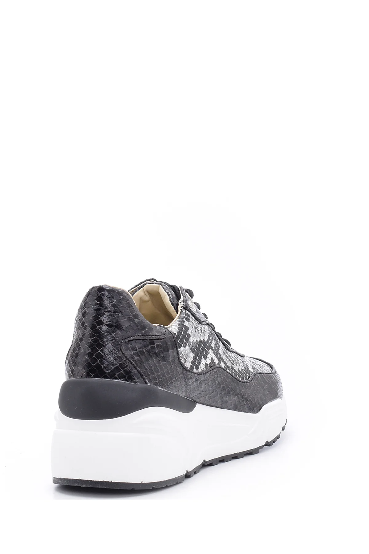 Kadın Yılan Deseni Detaylı Sneaker - Image 5
