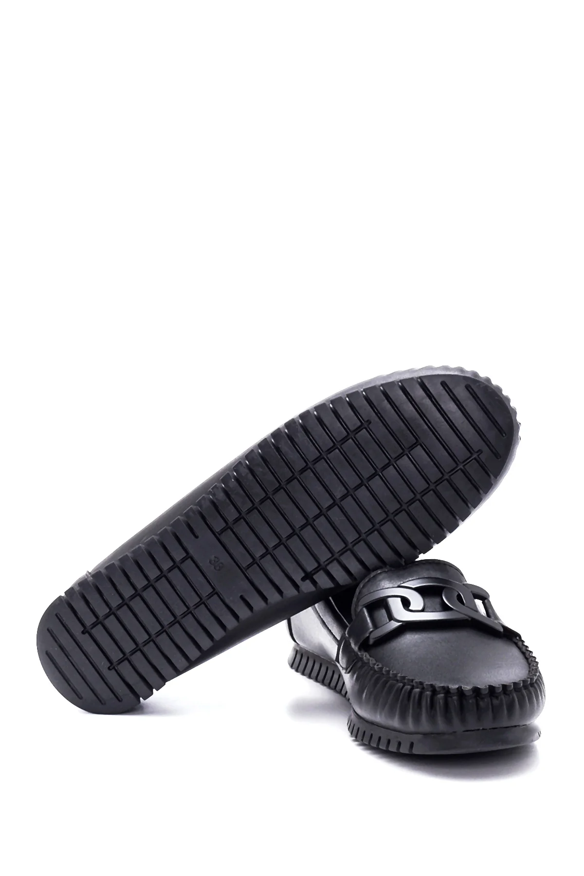 Kadın Zincirli Klasik Loafer - Image 4