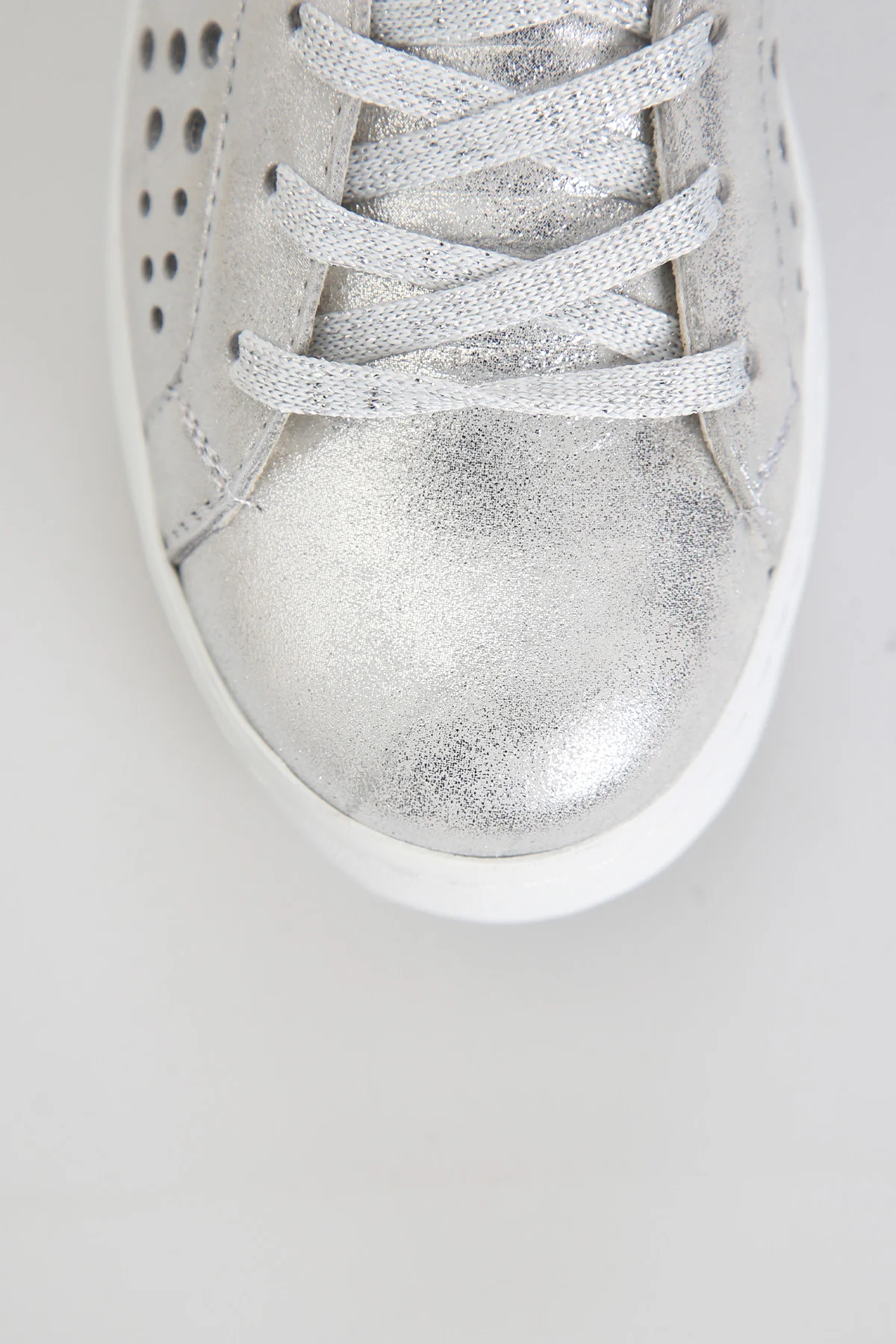 Kalın Gümüş Baskılı Tabanlı Kadın Sneaker - Image 5
