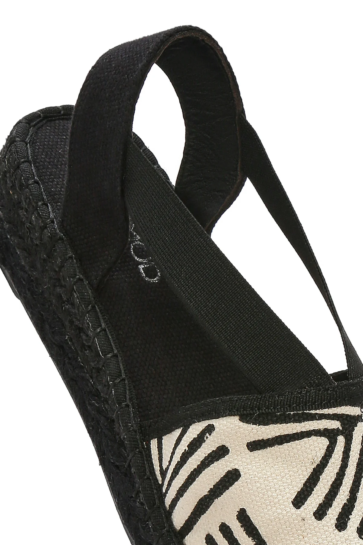 Kastamonu Taş Baskı Kadın Siyah Desenli Espadril - Image 10