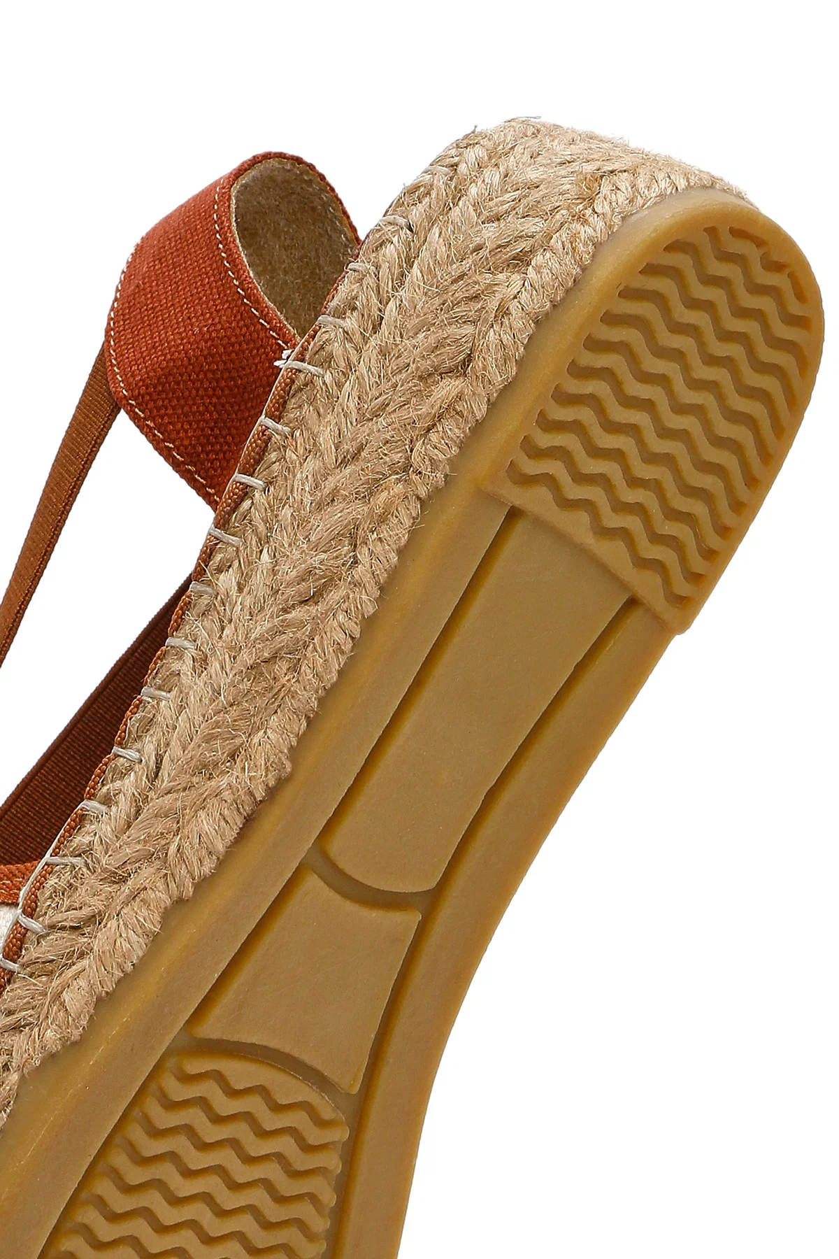 Kastamonu Taş Baskı Kadın Taba Desenli Espadril - Image 10