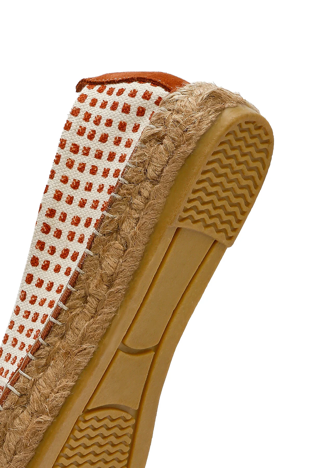 Kastamonu Taş Baskı Kadın Taba Desenli Espadril - Image 10