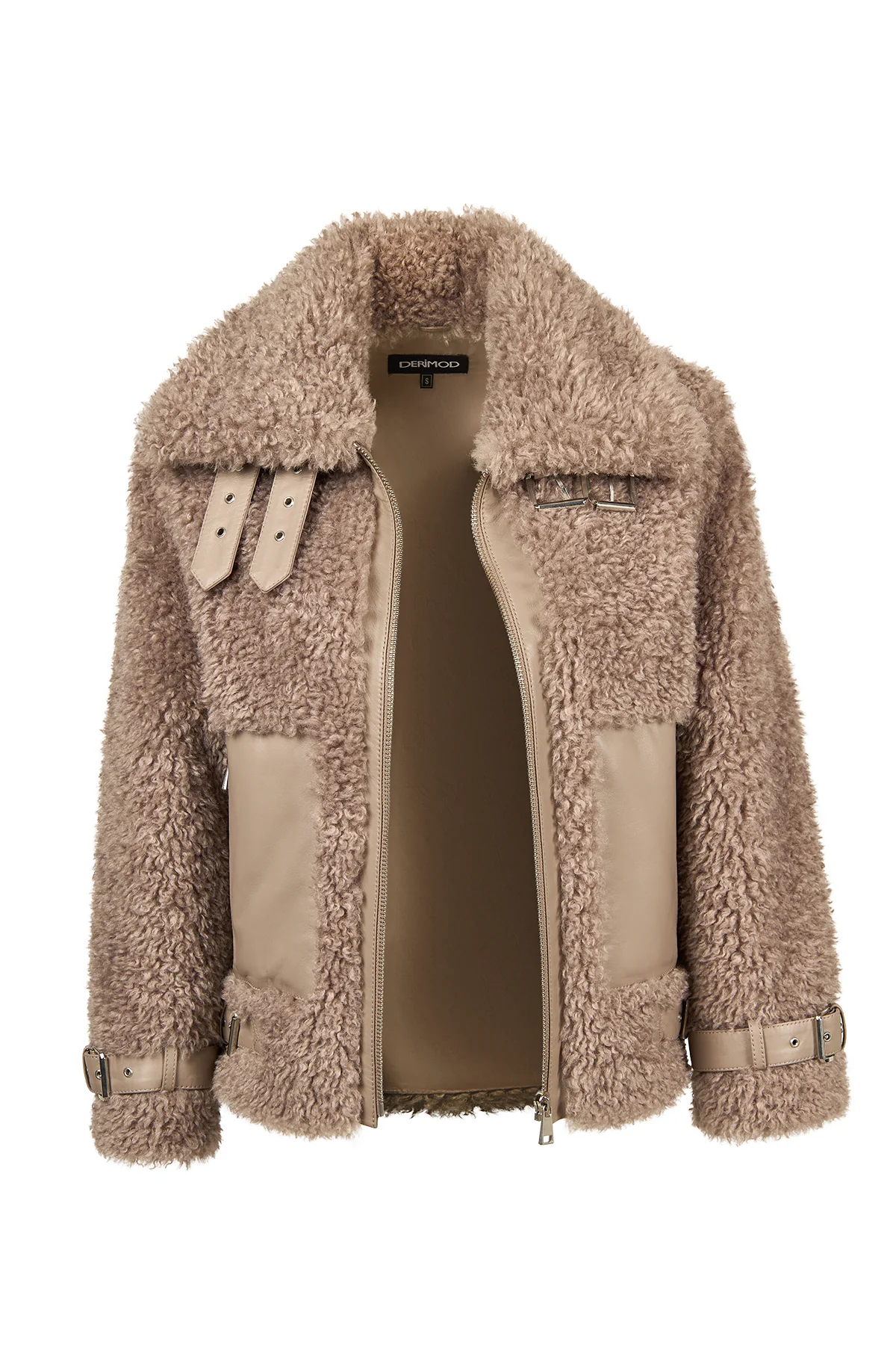 Kitzbuhel Kadın Vizon Teddy Mont - Image 5