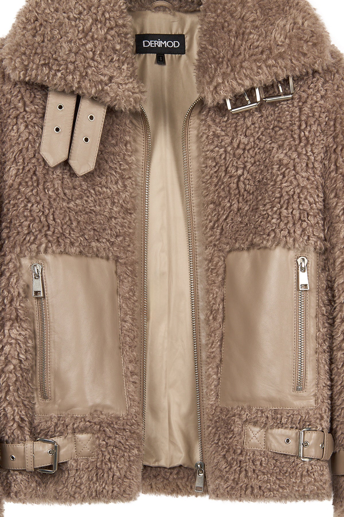 Kitzbuhel Kadın Vizon Teddy Mont - Image 6