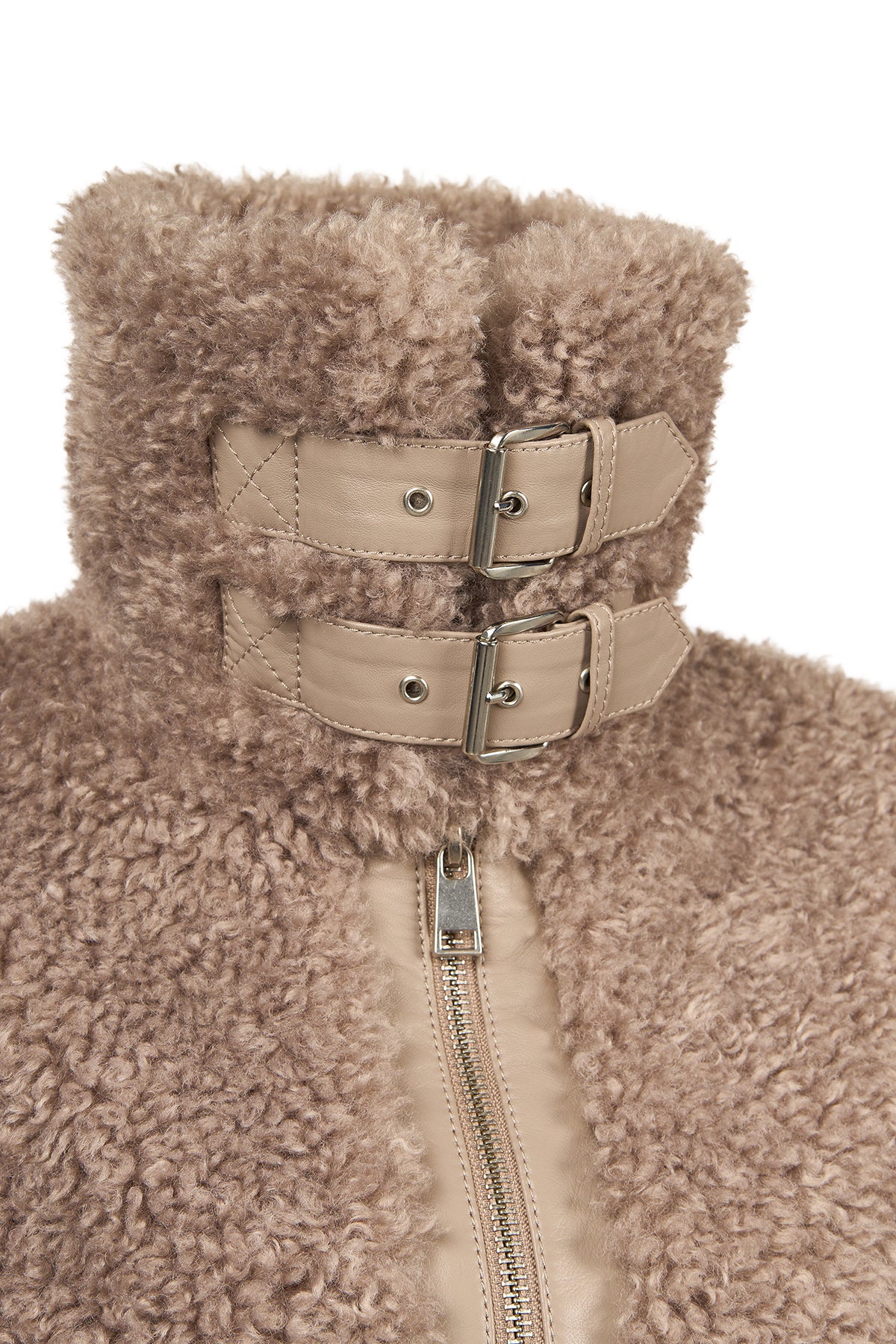 Kitzbuhel Kadın Vizon Teddy Mont - Image 9