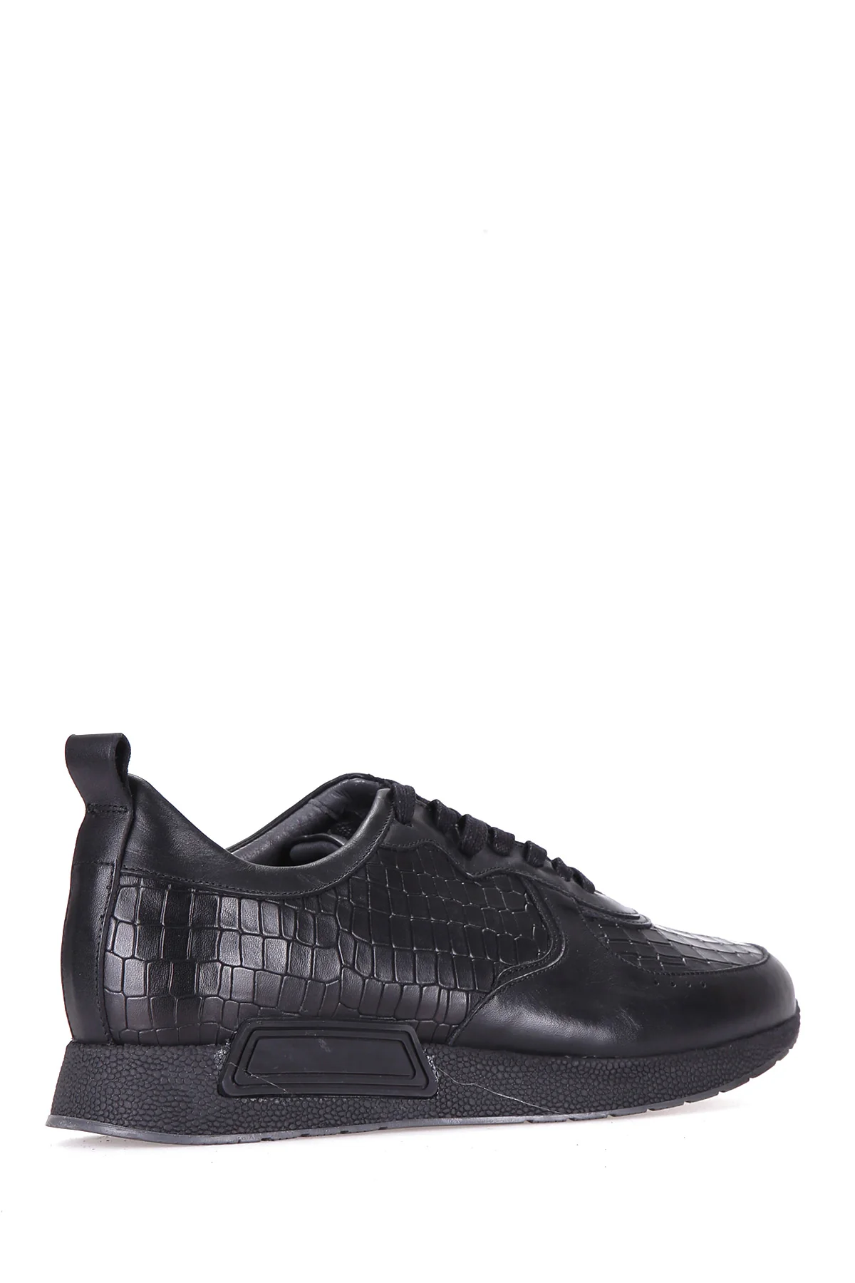 Kroko Desenli Erkek Deri Sneaker - Image 8