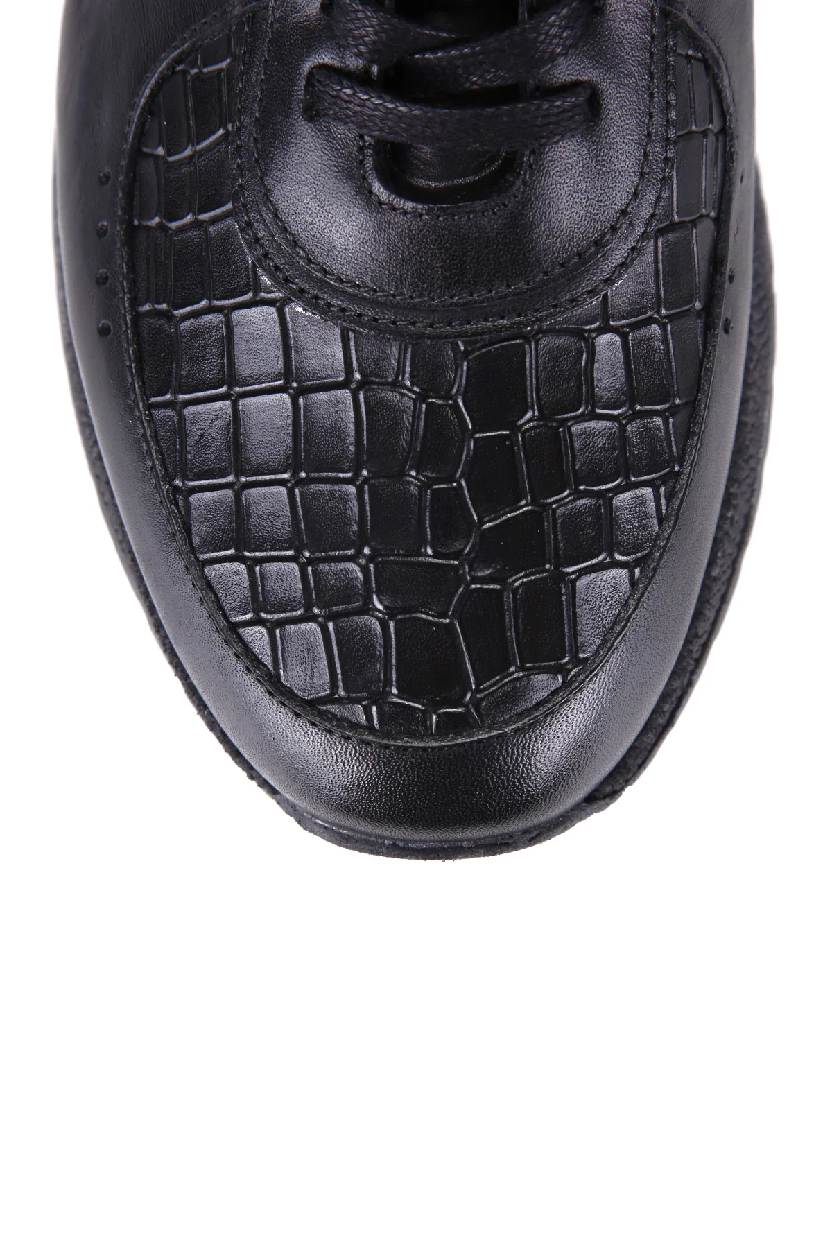 Kroko Desenli Erkek Deri Sneaker - Image 9