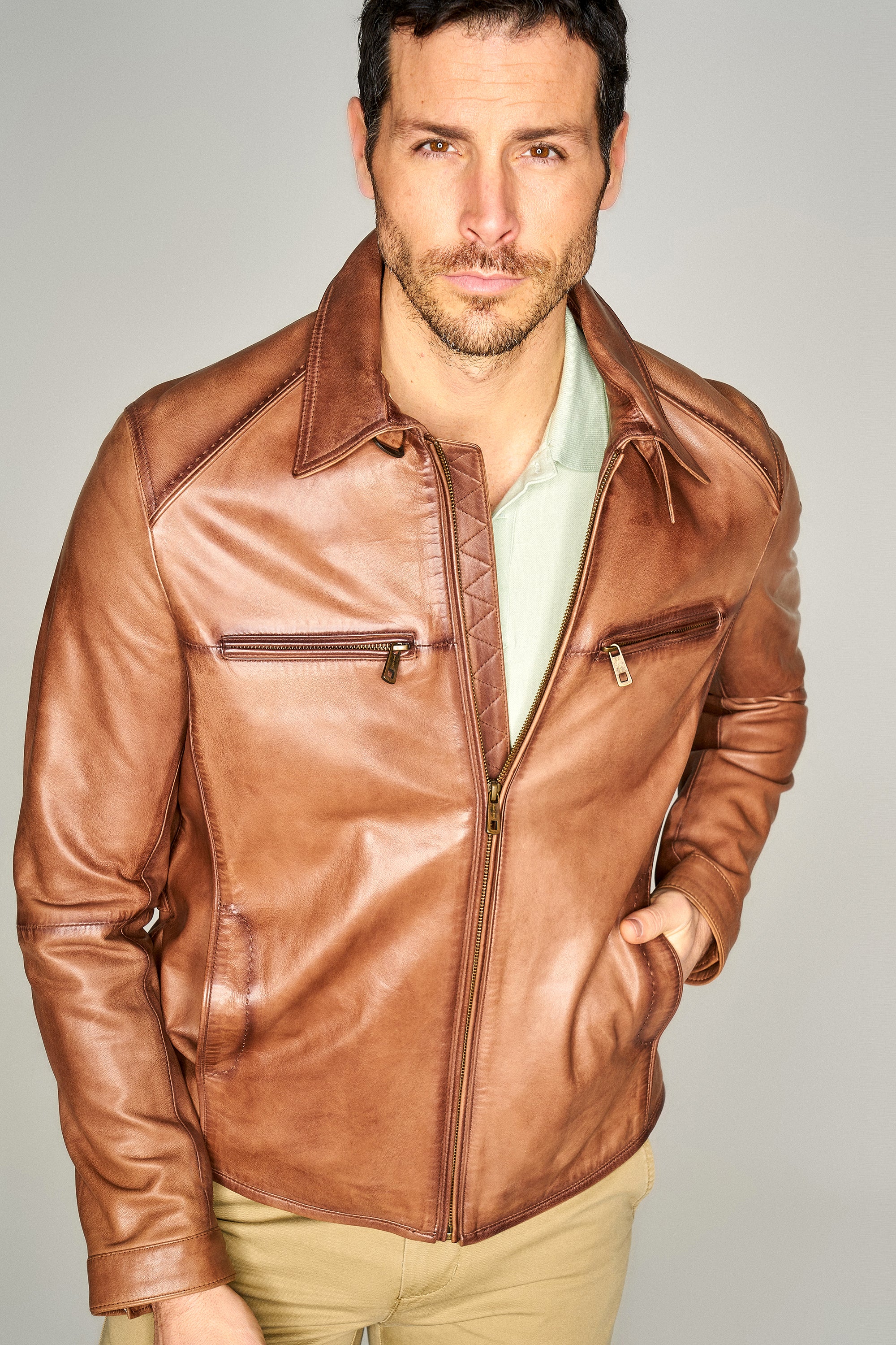 Matteo Erkek Deri Ceket - Image 3