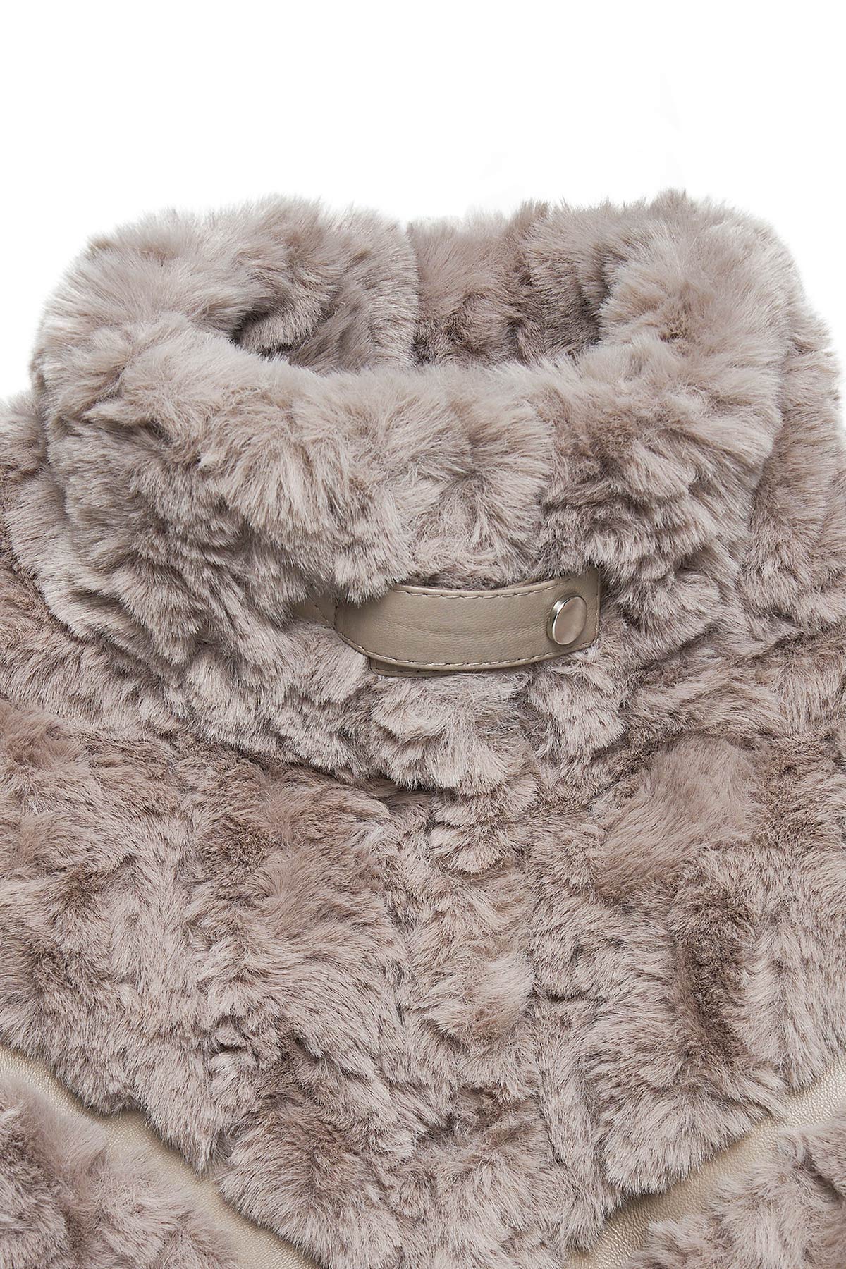 Melrose Kadın Vizon Teddy Deri Mont - Image 3