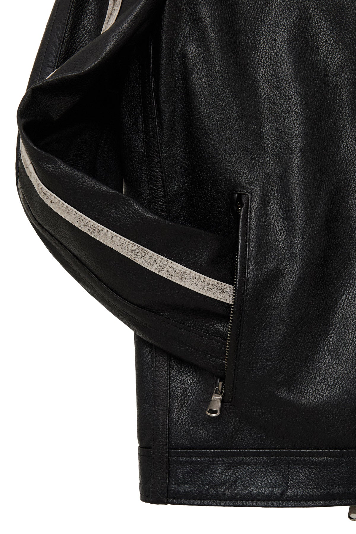 Middleton Erkek Siyah Slim-Fit Kısa Deri Ceket - Image 14