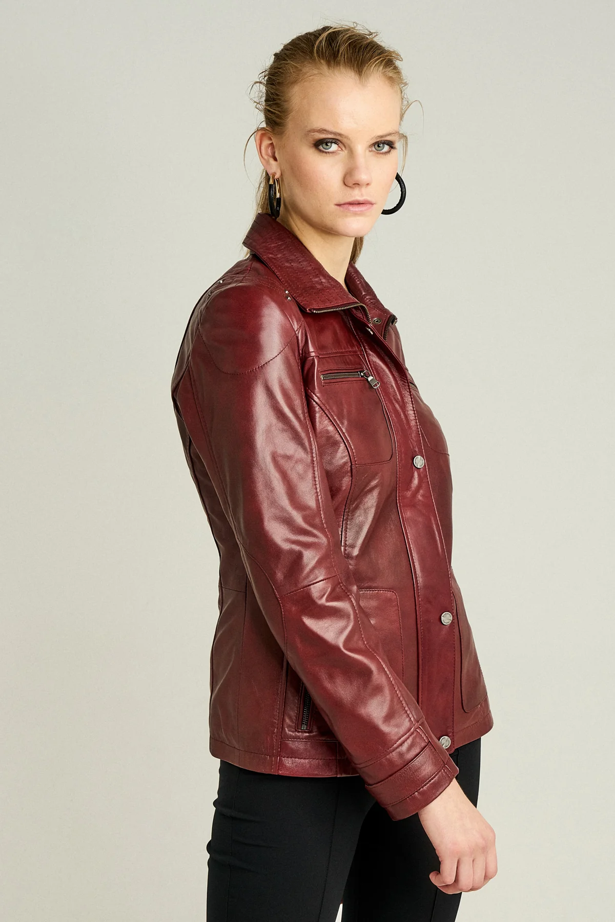 Paola Kadın Deri Ceket - Image 2
