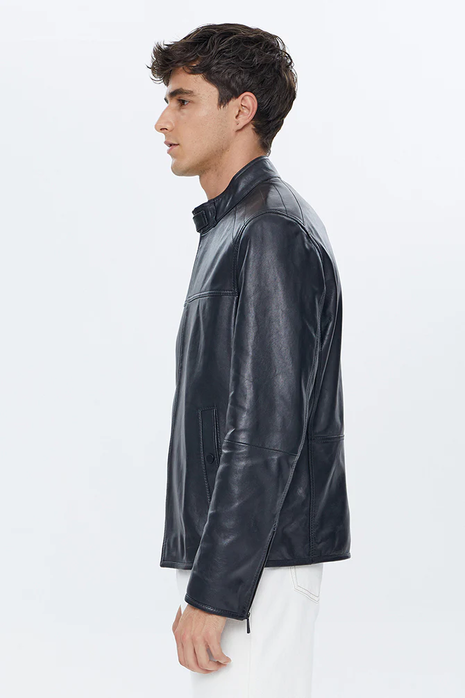 Ray Erkek Siyah Deri Ceket - Image 5