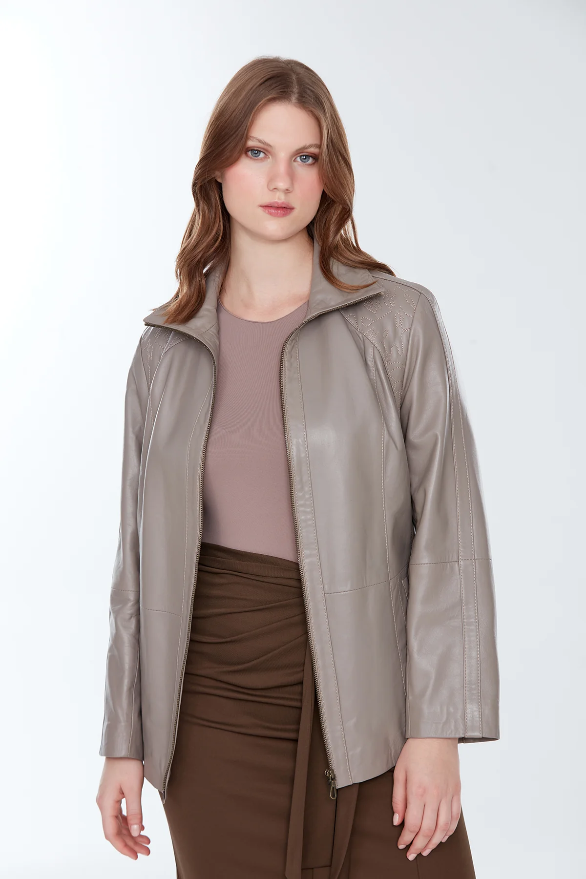 Samantha Kadın Vizon Mont - Image 2