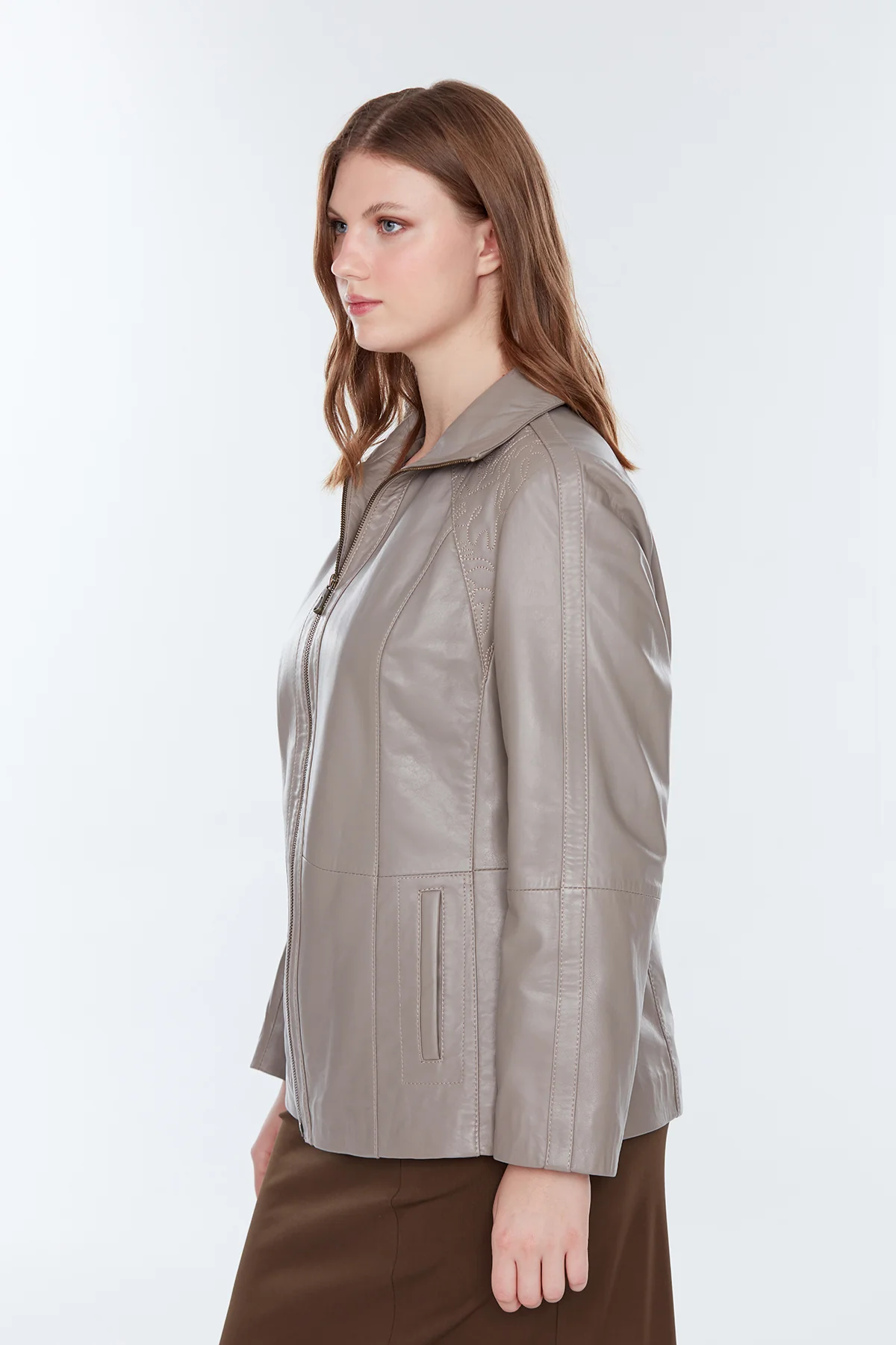 Samantha Kadın Vizon Mont - Image 4