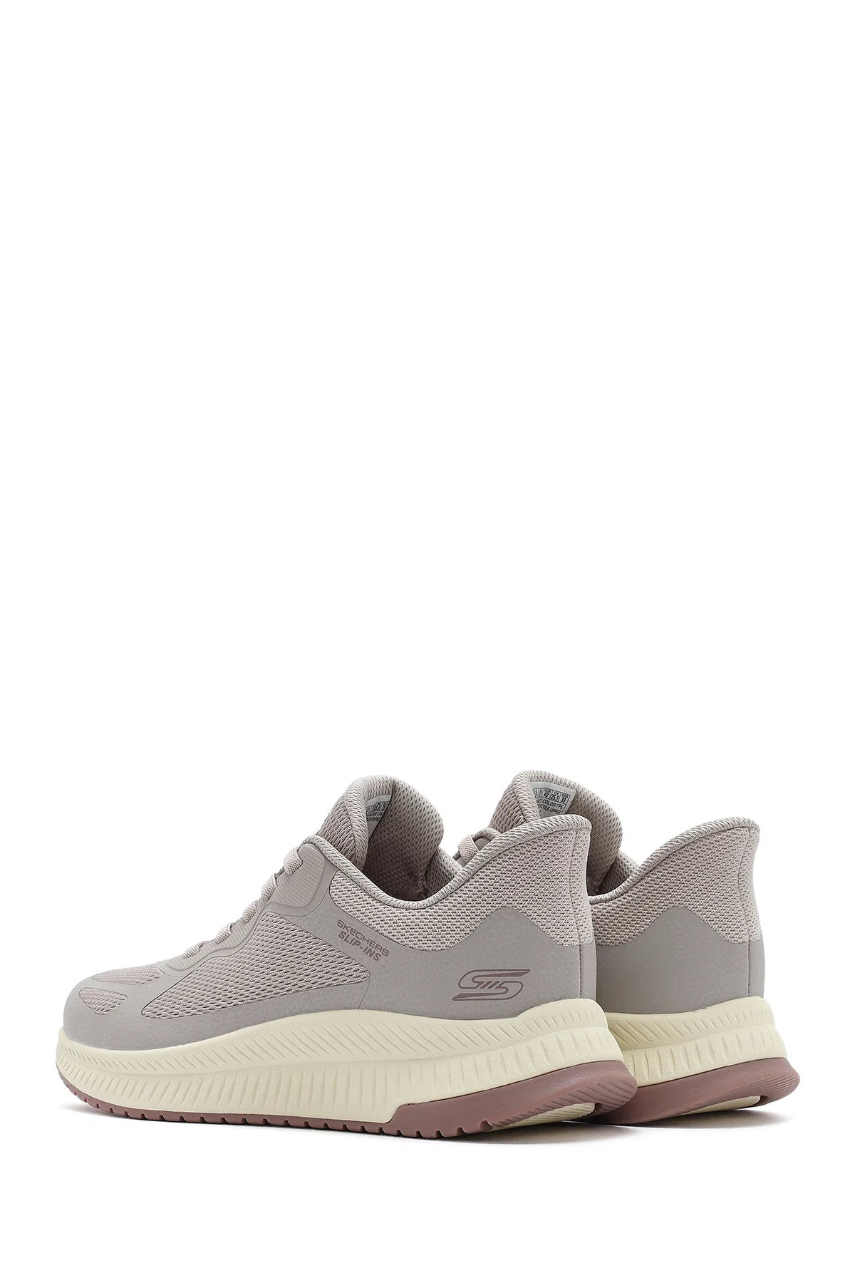 Skechers Erkek Bej Bobs Squad 4 Bağcıklı Kalın Tabanlı Kumaş Sneaker - Image 5
