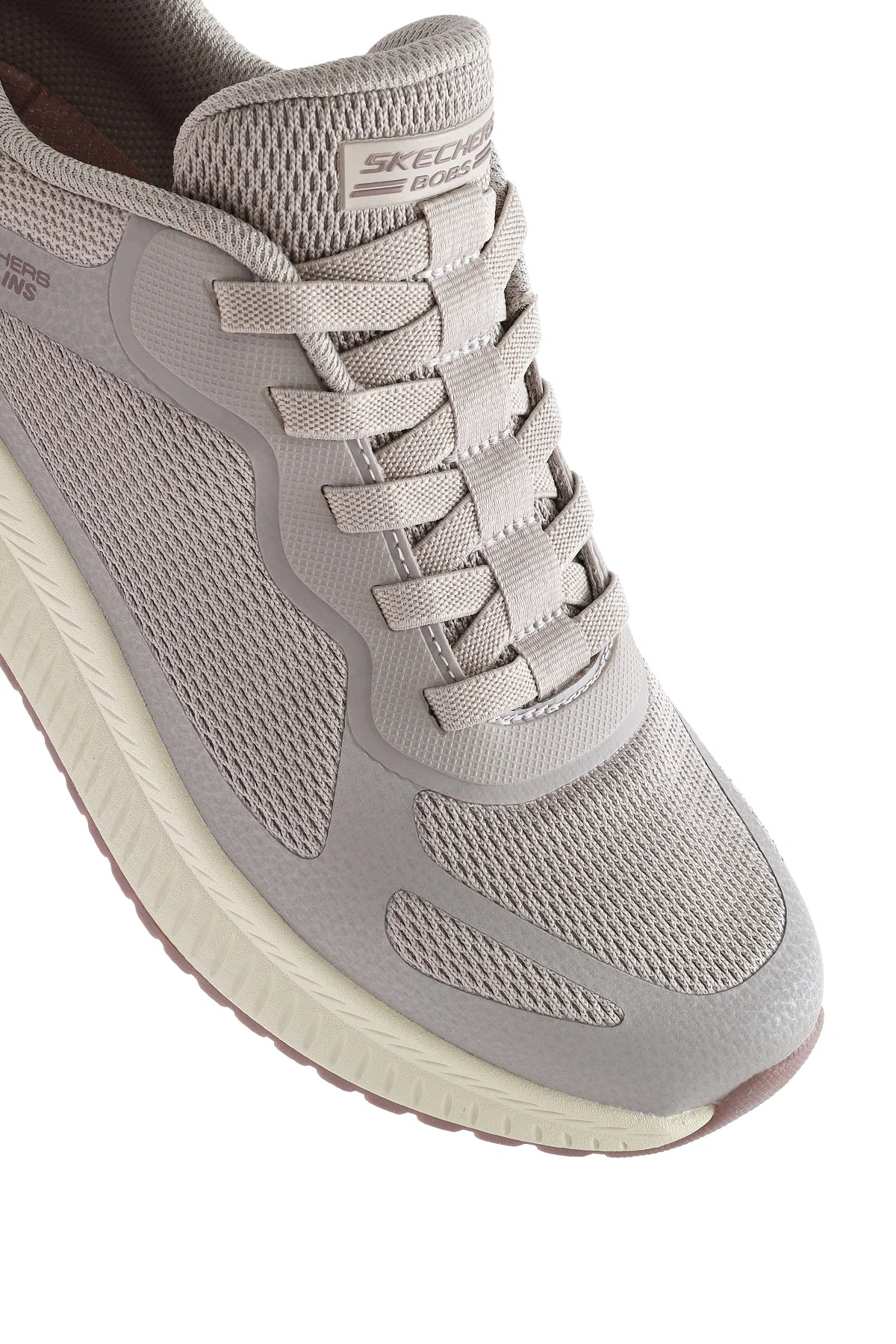 Skechers Erkek Bej Bobs Squad 4 Bağcıklı Kalın Tabanlı Kumaş Sneaker - Image 9