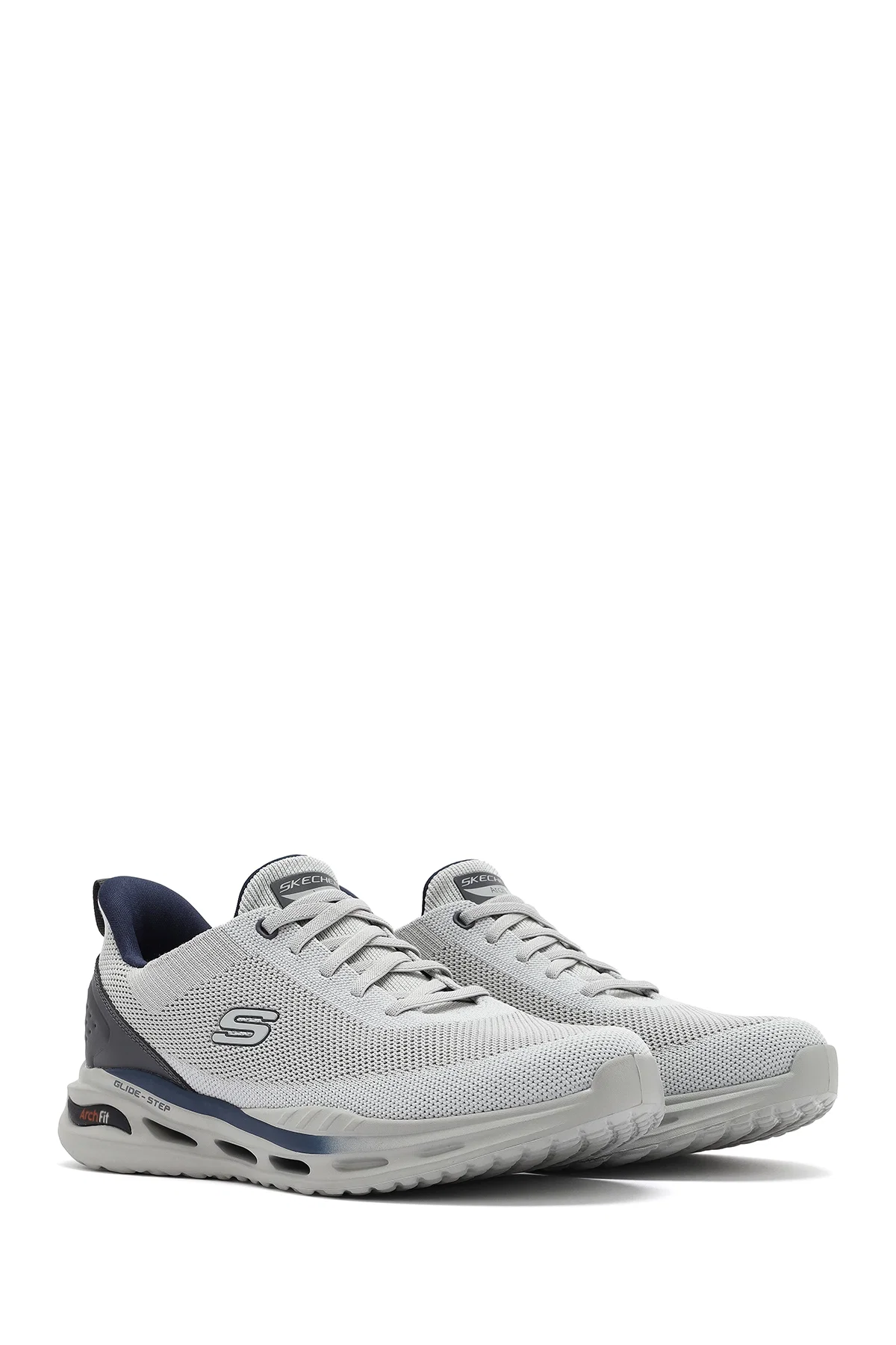 Skechers Erkek Gri Arch Fit Orvan - Kincade Bağcıklı Kalın Tabanlı Sneaker - Image 3