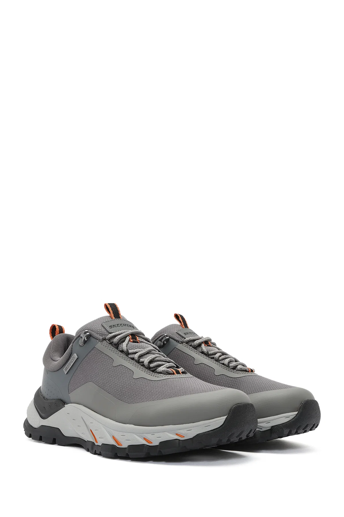 Skechers Erkek Gri Bağcıklı Kumaş Sneaker - Image 3