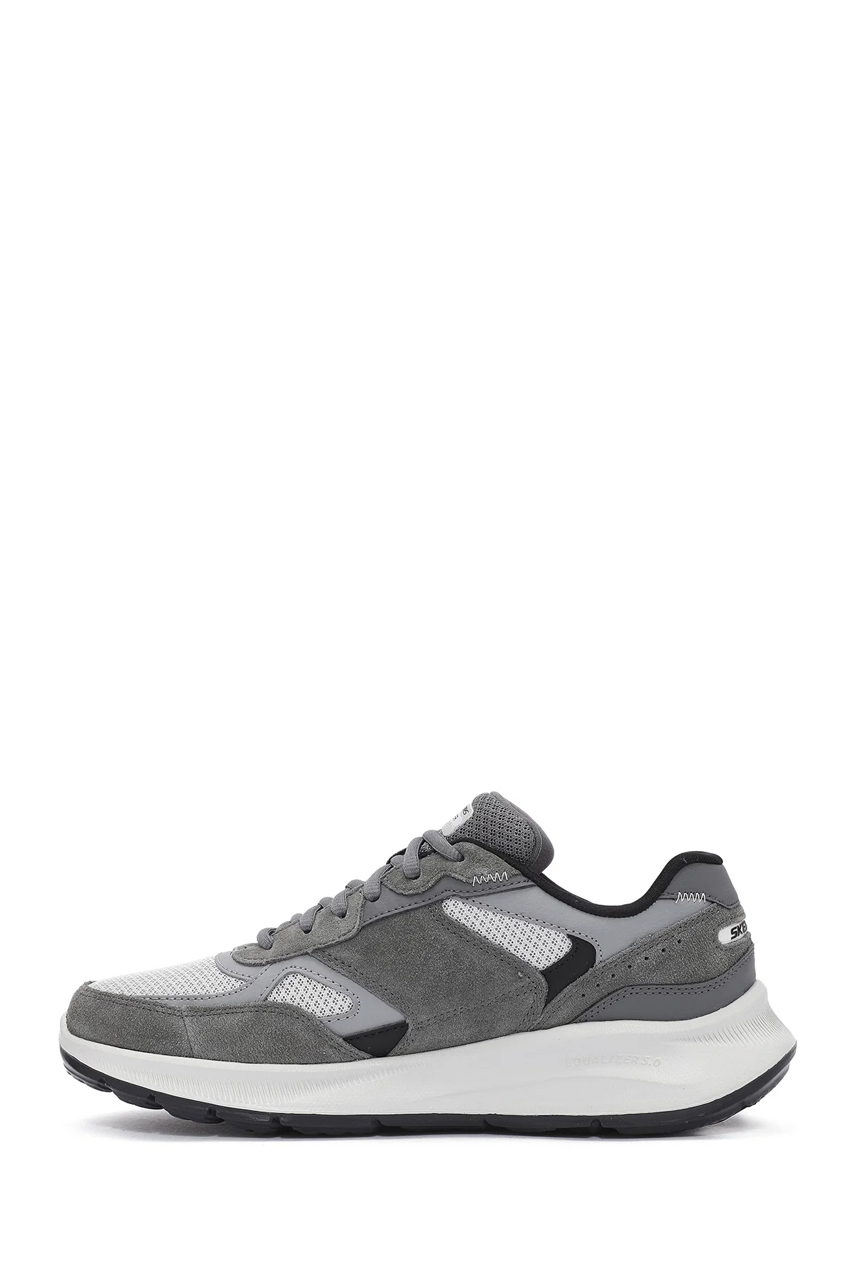 Skechers Erkek Gri Equalizer Bağcıklı Kalın Tabanlı Sneaker - Image 2