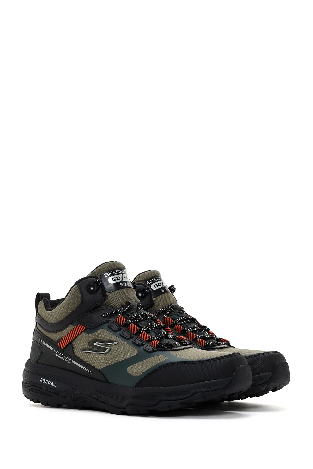 Skechers Erkek Haki Go Run Trail Altitude-Water Kalın Tabanlı Sneaker - Image 3