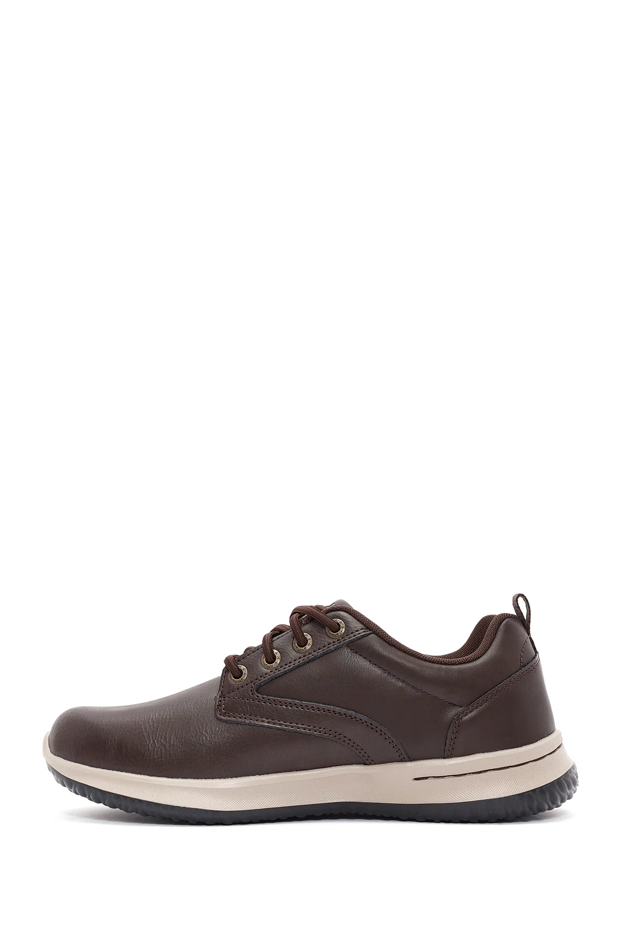 Skechers Erkek Kahverengi Delson Bağcıklı Deri Casual Ayakkabı - Image 2