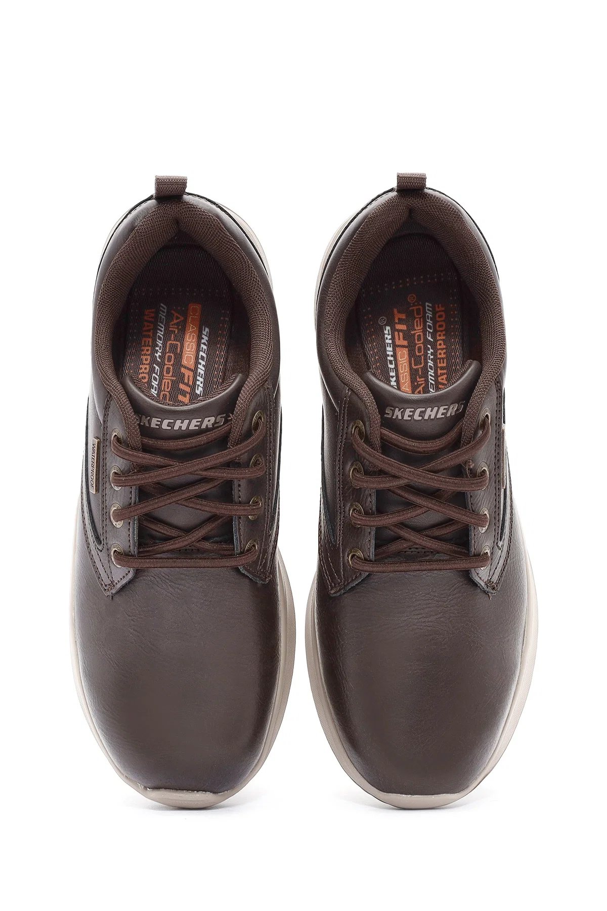 Skechers Erkek Kahverengi Delson Bağcıklı Deri Casual Ayakkabı - Image 6