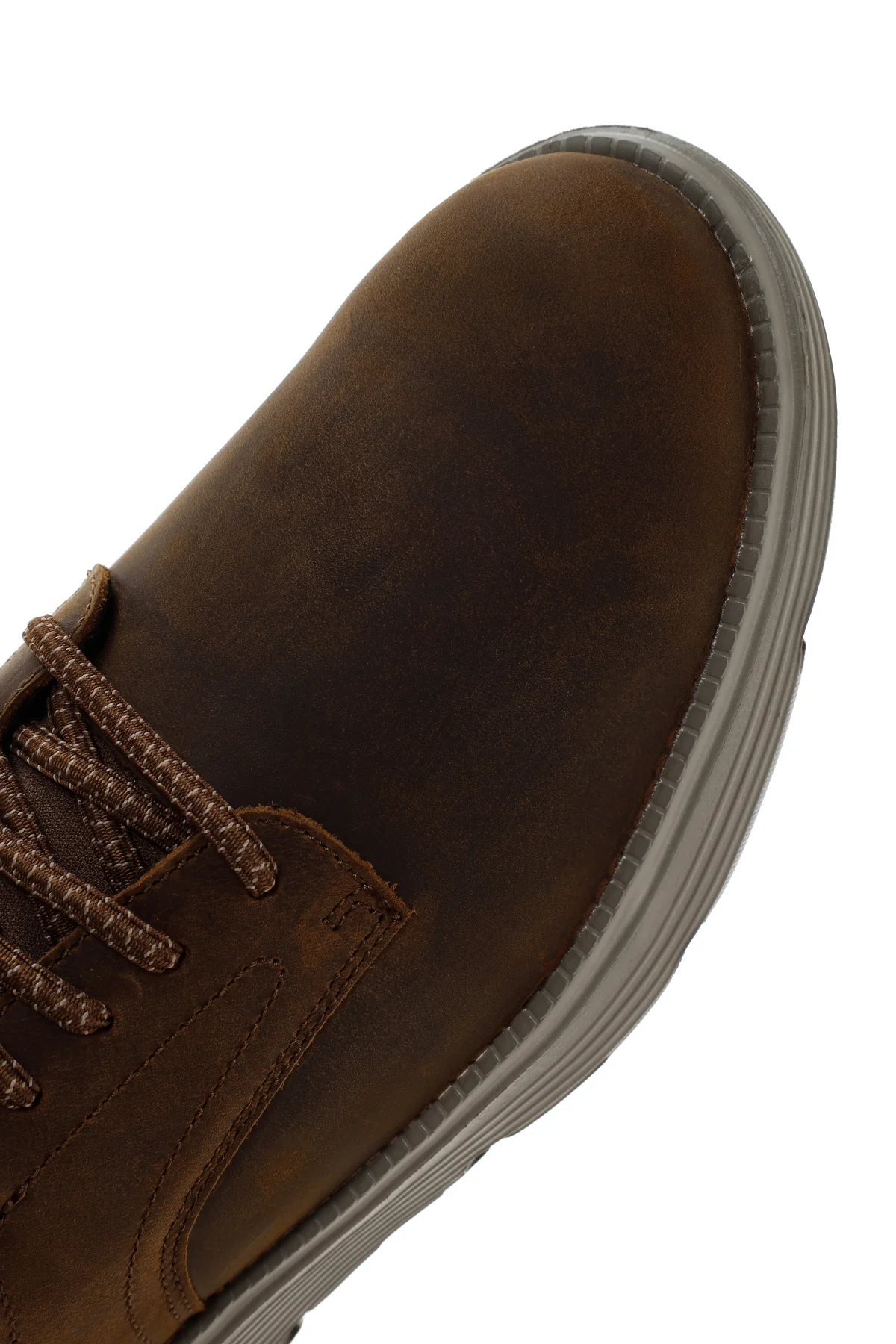Skechers Erkek Kahverengi Garza Gervin Deri Sneaker - Image 10