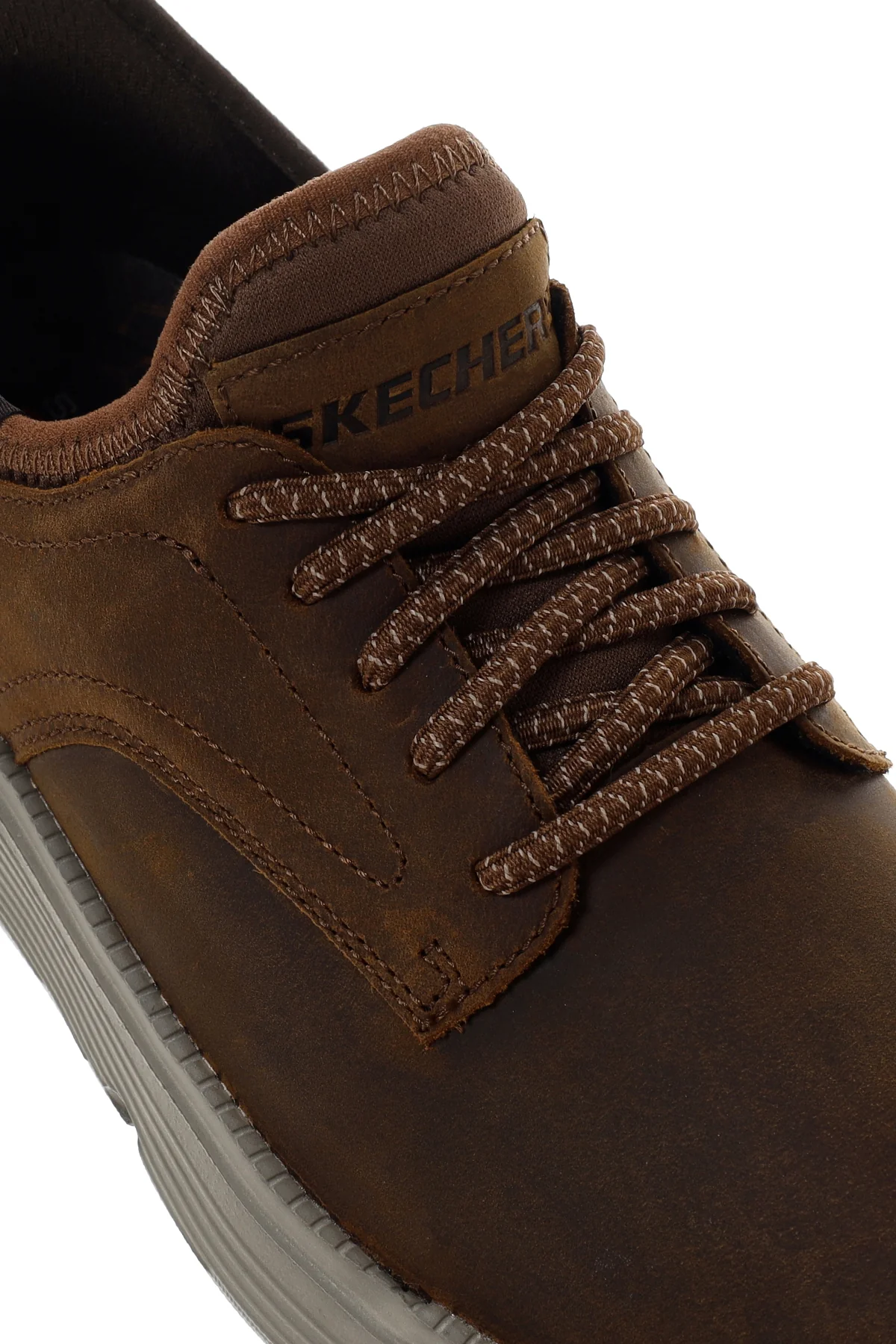 Skechers Erkek Kahverengi Garza Gervin Deri Sneaker - Image 11