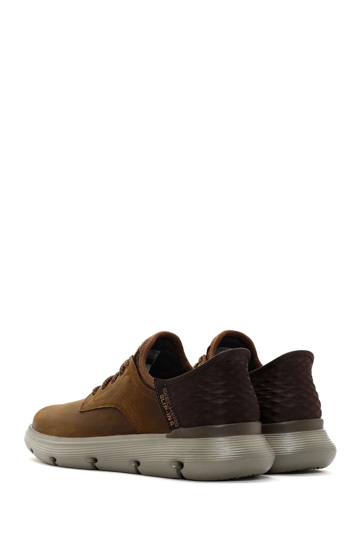 Skechers Erkek Kahverengi Garza Gervin Deri Sneaker - Image 5