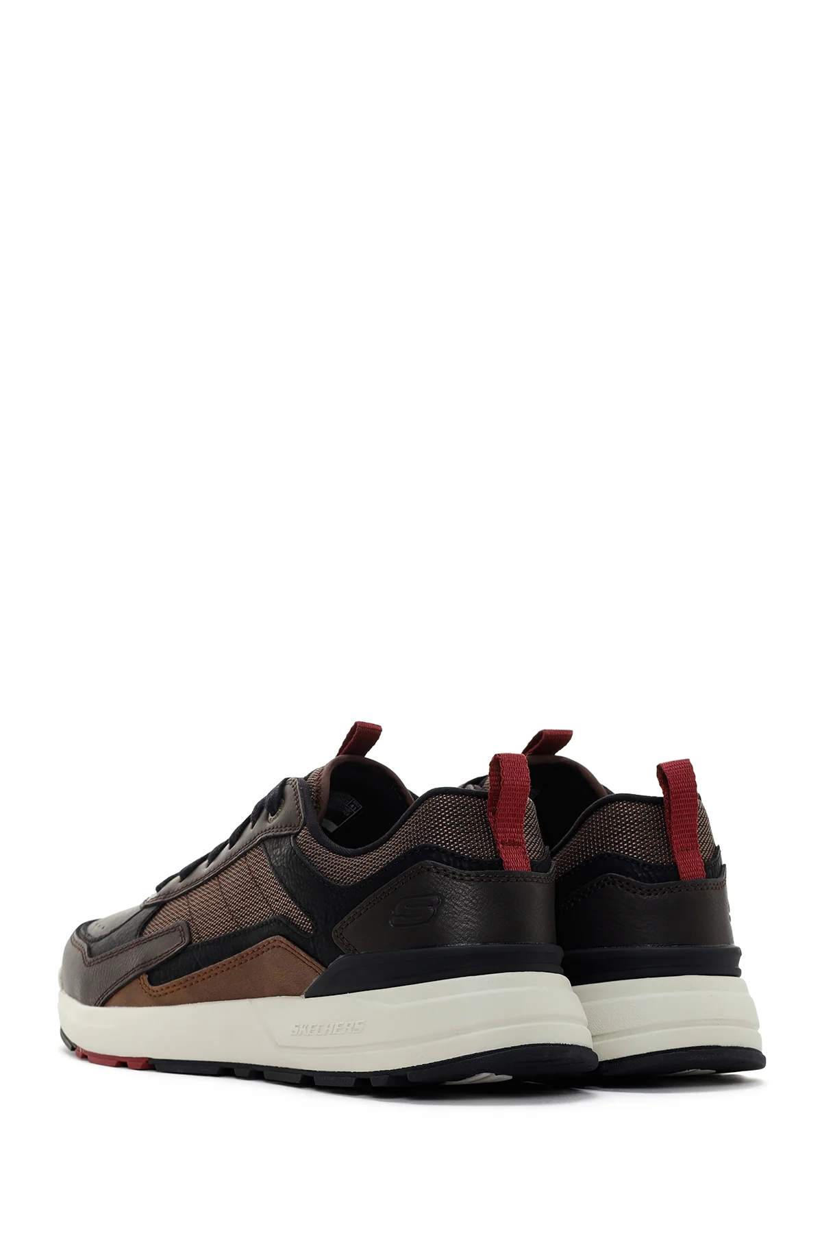 Skechers Erkek Kahverengi Rozier Willron Deri Sneaker - Image 5