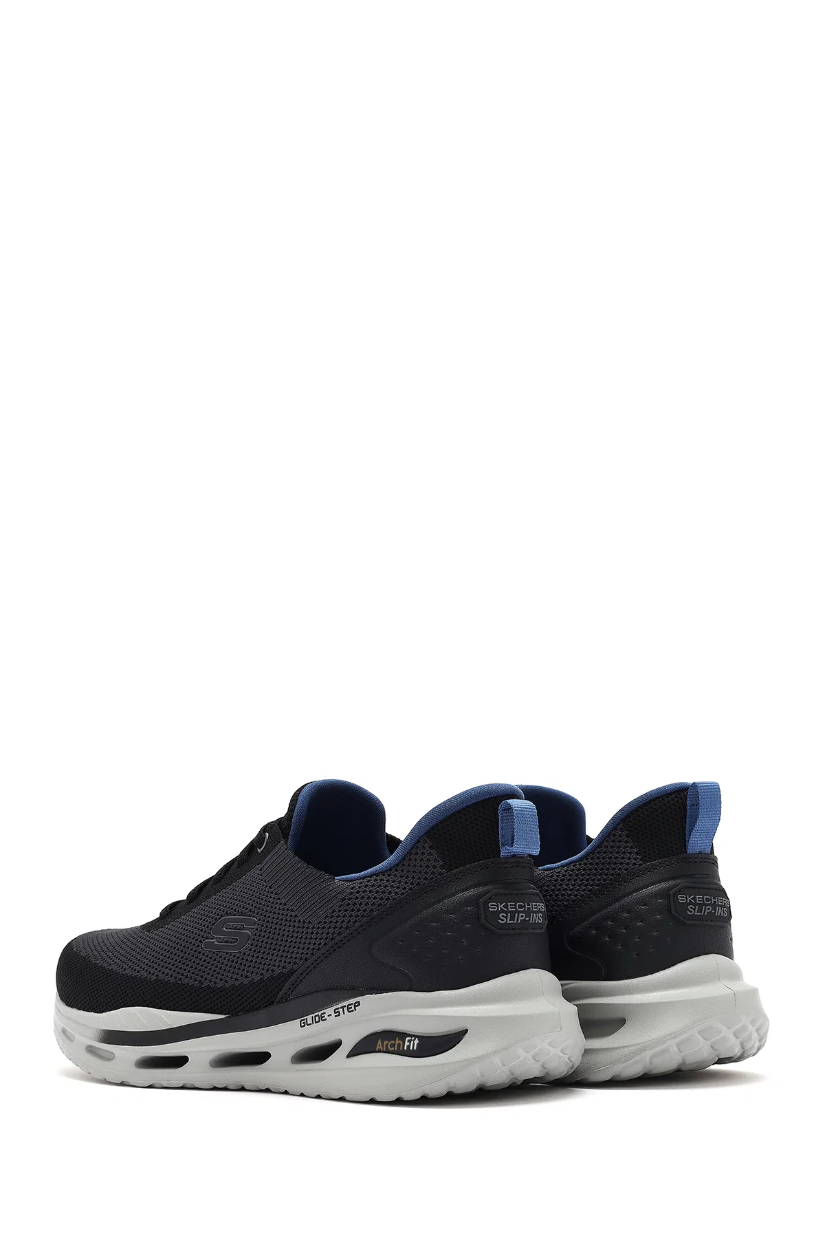 Skechers Erkek Siyah Arch Fit Orvan - Kincade Bağcıklı Kalın Tabanlı Sneaker - Image 5