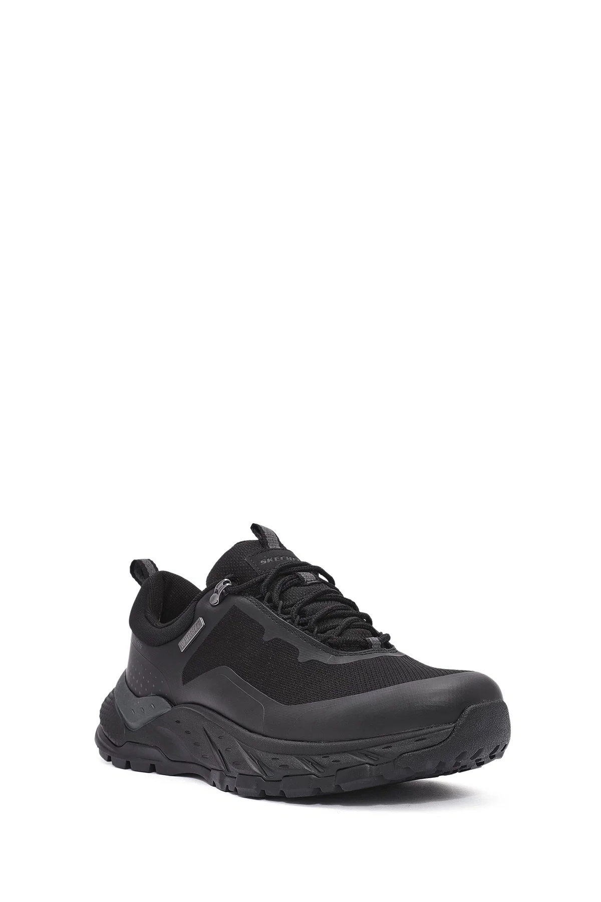 Skechers Erkek Siyah Bağcıklı Kalın Tabanlı Sneaker - Image 6