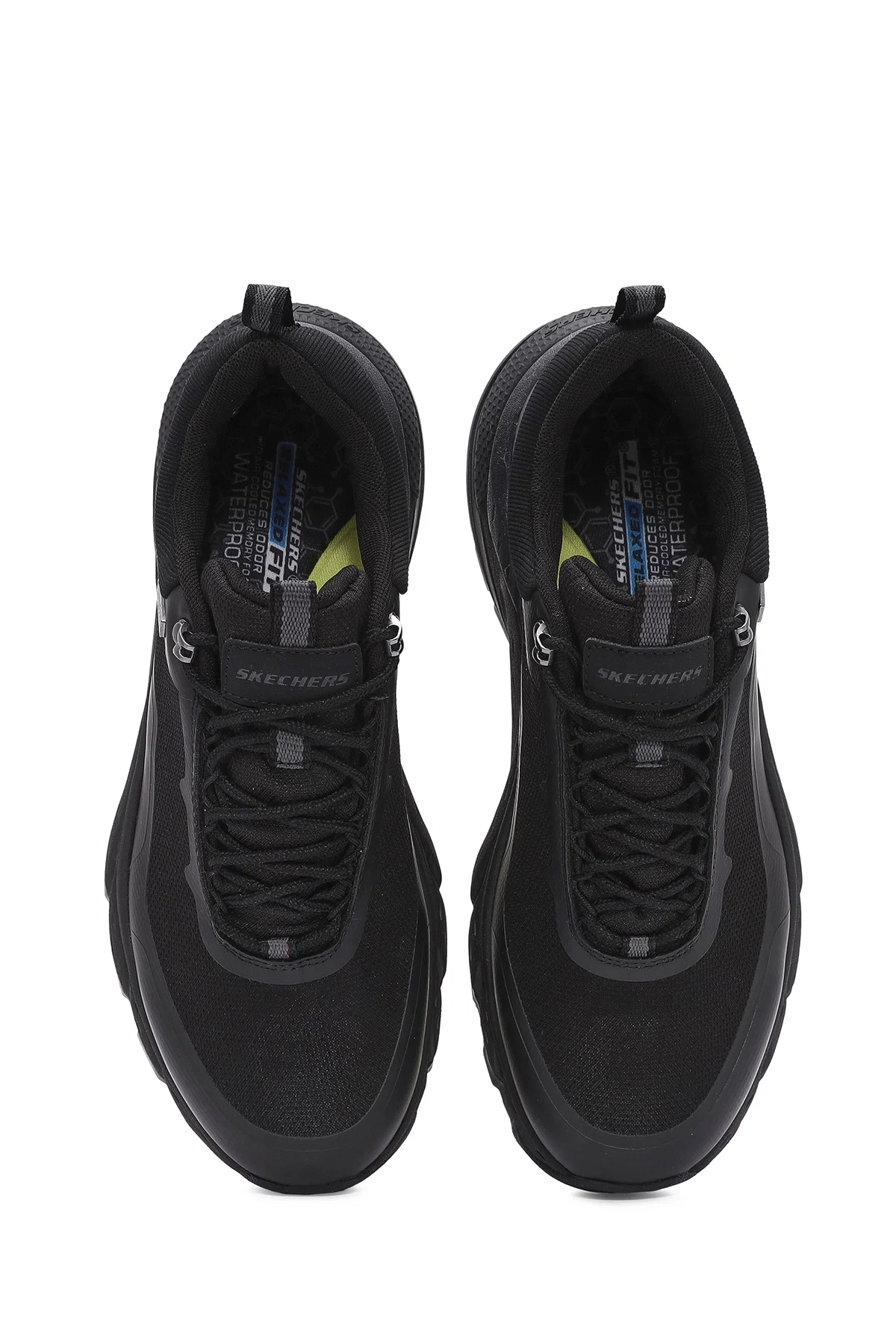 Skechers Erkek Siyah Bağcıklı Kalın Tabanlı Sneaker - Image 7