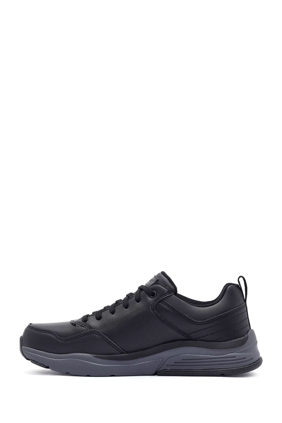 Skechers Erkek Siyah Bengao Bağcıklı Deri Sneaker - Image 2